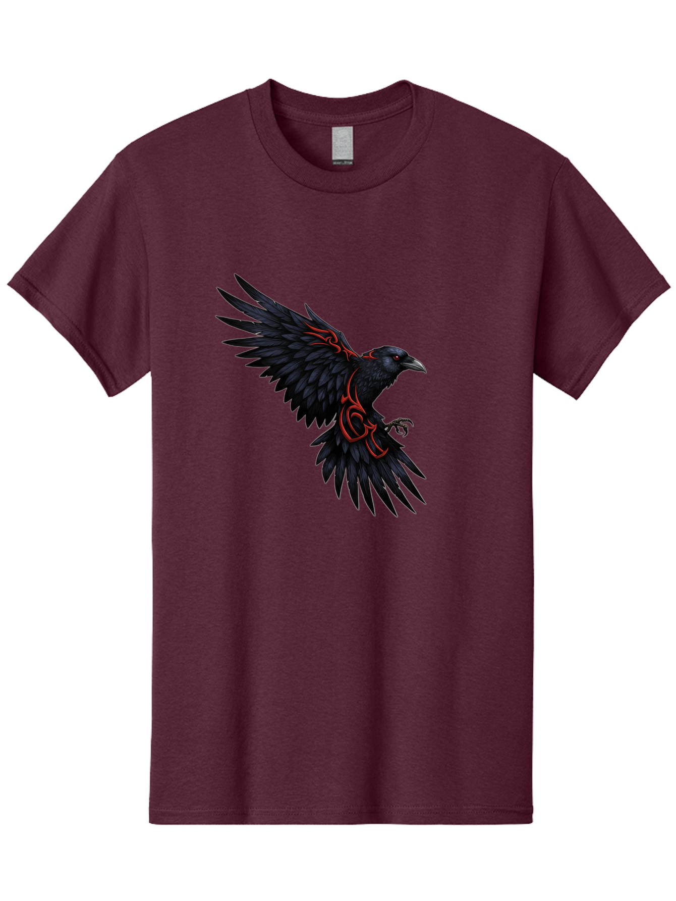 Crow-With-Tribal-Art Men'S Graphic Tee, 100% Cotton, Comfortable Casual Summer Wear, Machine Washable, Vintage Camera, Old Camera, Antique Camera, Black Camera, Classic Photography, Photography Equipment, Nostalgic Device, Film Camera, Bak339