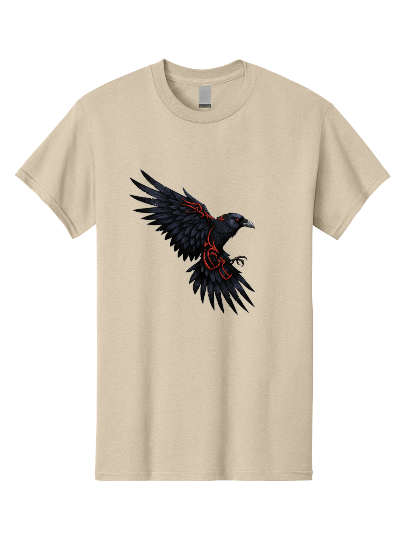 Crow-With-Tribal-Art Men'S Graphic Tee, 100% Cotton, Comfortable Casual Summer Wear, Machine Washable, Vintage Camera, Old Camera, Antique Camera, Black Camera, Classic Photography, Photography Equipment, Nostalgic Device, Film Camera, Bak339