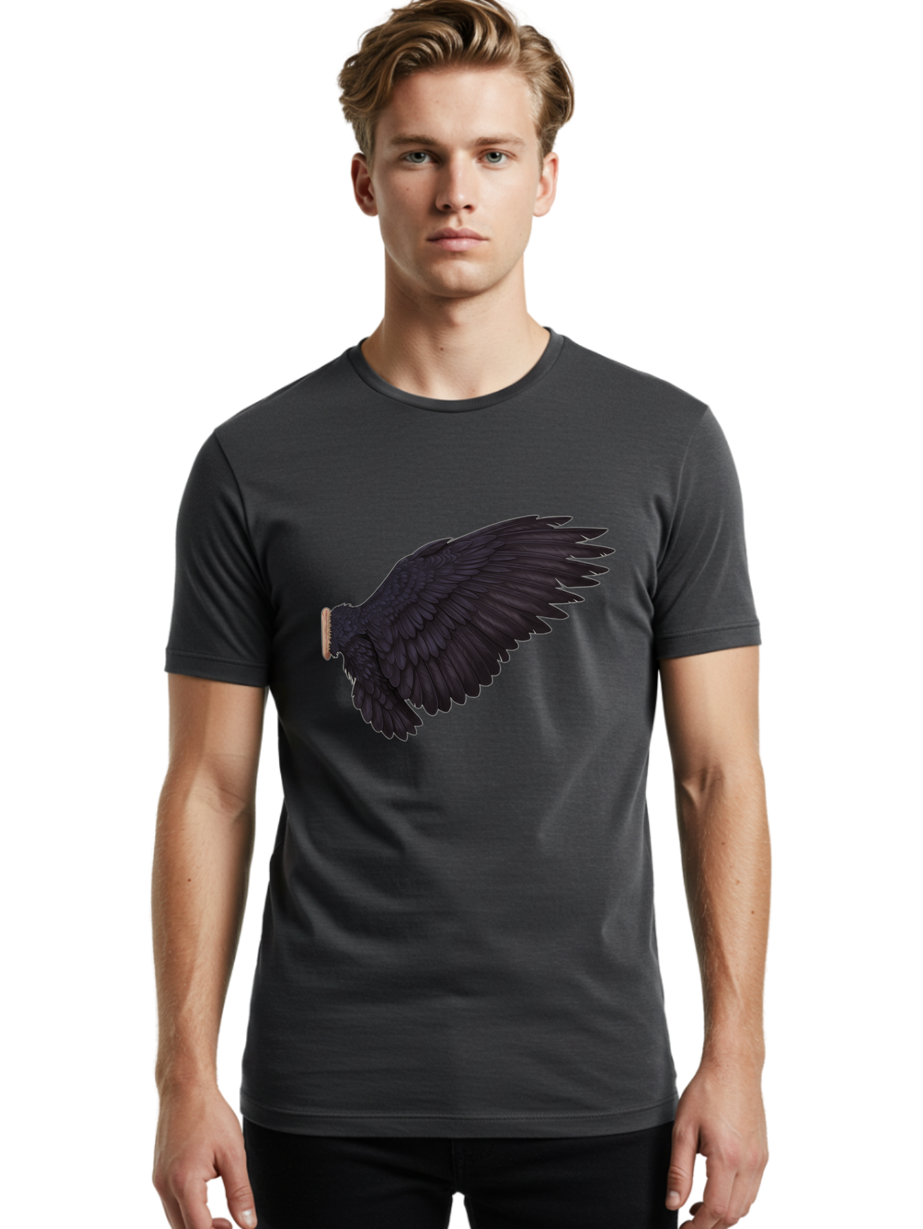 Crow Men'S Graphic Tee, 100% Cotton, Comfortable Casual Summer Wear, Machine Washable, Vintage Camera, Old Camera, Antique Camera, Black Camera, Classic Photography, Photography Equipment, Nostalgic Device, Film Camera, Camera Art Bak340