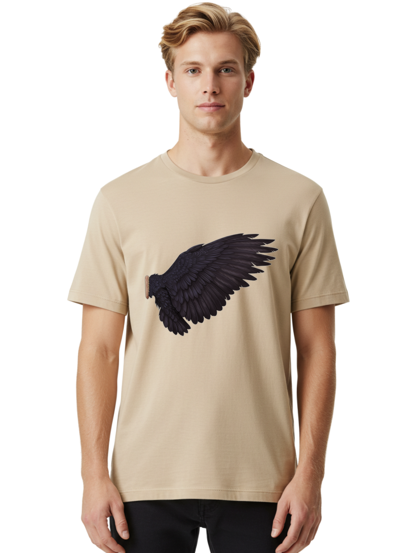 Crow Men'S Graphic Tee, 100% Cotton, Comfortable Casual Summer Wear, Machine Washable, Vintage Camera, Old Camera, Antique Camera, Black Camera, Classic Photography, Photography Equipment, Nostalgic Device, Film Camera, Camera Art Bak340