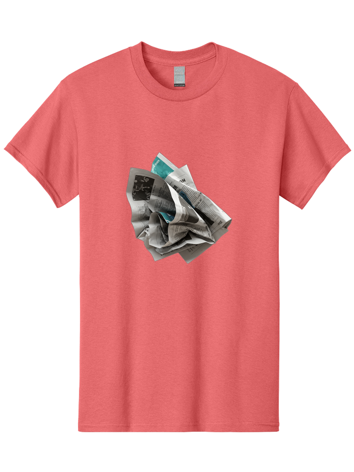 Crumpled-Newspaper-2 Men'S Graphic Tee, 100% Cotton, Comfortable Casual Summer Wear, Machine Washable, Vintage Camera, Old Camera, Antique Camera, Black Camera, Classic Photography, Photography Equipment, Nostalgic Device, Film Camera, Bak342