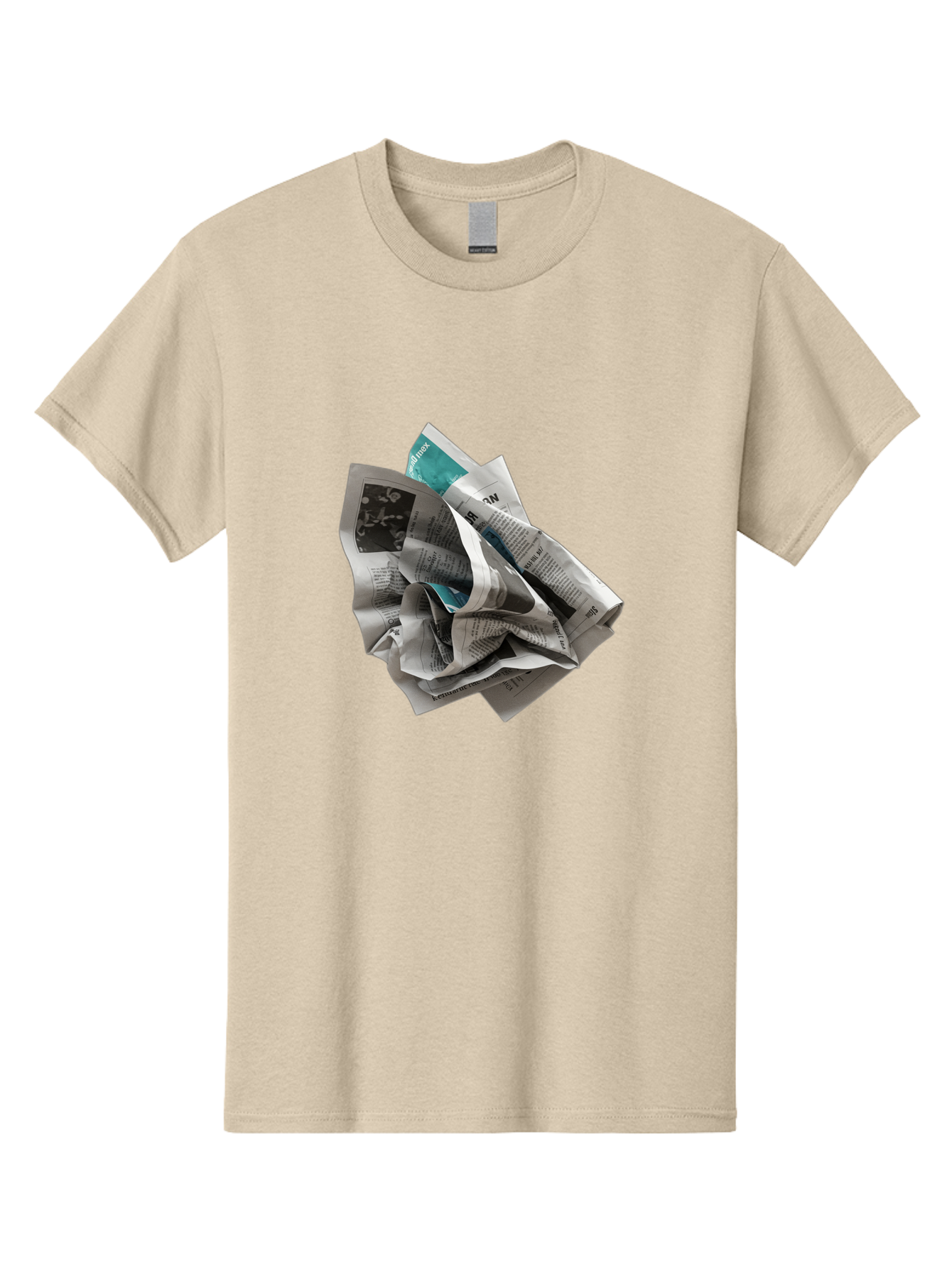 Crumpled-Newspaper-2 Men'S Graphic Tee, 100% Cotton, Comfortable Casual Summer Wear, Machine Washable, Vintage Camera, Old Camera, Antique Camera, Black Camera, Classic Photography, Photography Equipment, Nostalgic Device, Film Camera, Bak342