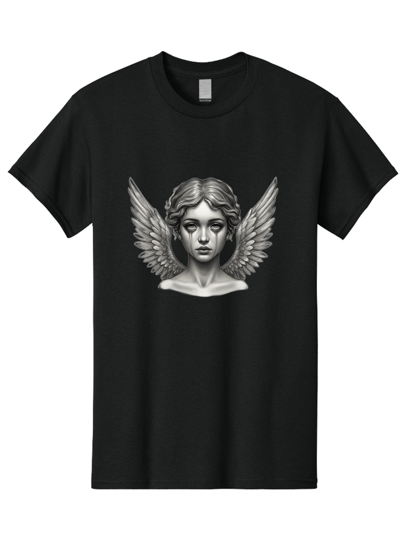 Crying-Angel-Statue Men'S Graphic Tee, 100% Cotton, Comfortable Casual Summer Wear, Machine Washable, Vintage Camera, Old Camera, Antique Camera, Black Camera, Classic Photography, Photography Equipment, Nostalgic Device, Film Camera, Bak345