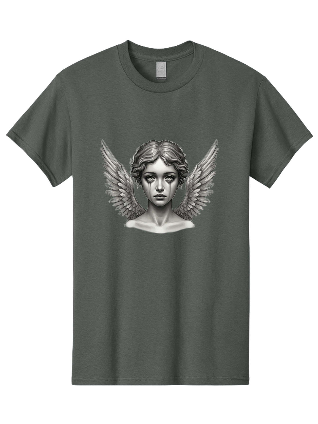 Crying-Angel-Statue Men'S Graphic Tee, 100% Cotton, Comfortable Casual Summer Wear, Machine Washable, Vintage Camera, Old Camera, Antique Camera, Black Camera, Classic Photography, Photography Equipment, Nostalgic Device, Film Camera, Bak345
