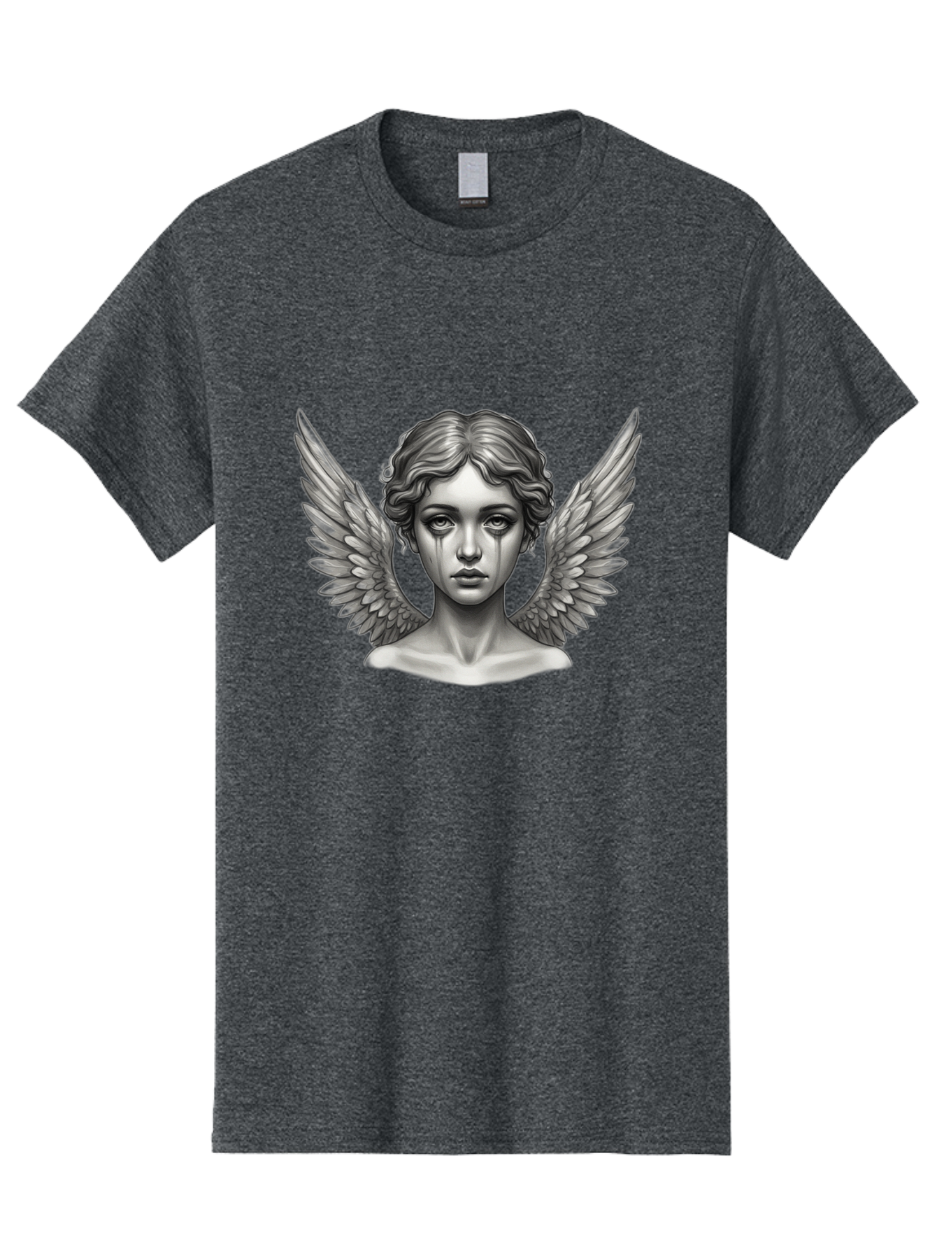 Crying-Angel-Statue Men'S Graphic Tee, 100% Cotton, Comfortable Casual Summer Wear, Machine Washable, Vintage Camera, Old Camera, Antique Camera, Black Camera, Classic Photography, Photography Equipment, Nostalgic Device, Film Camera, Bak345