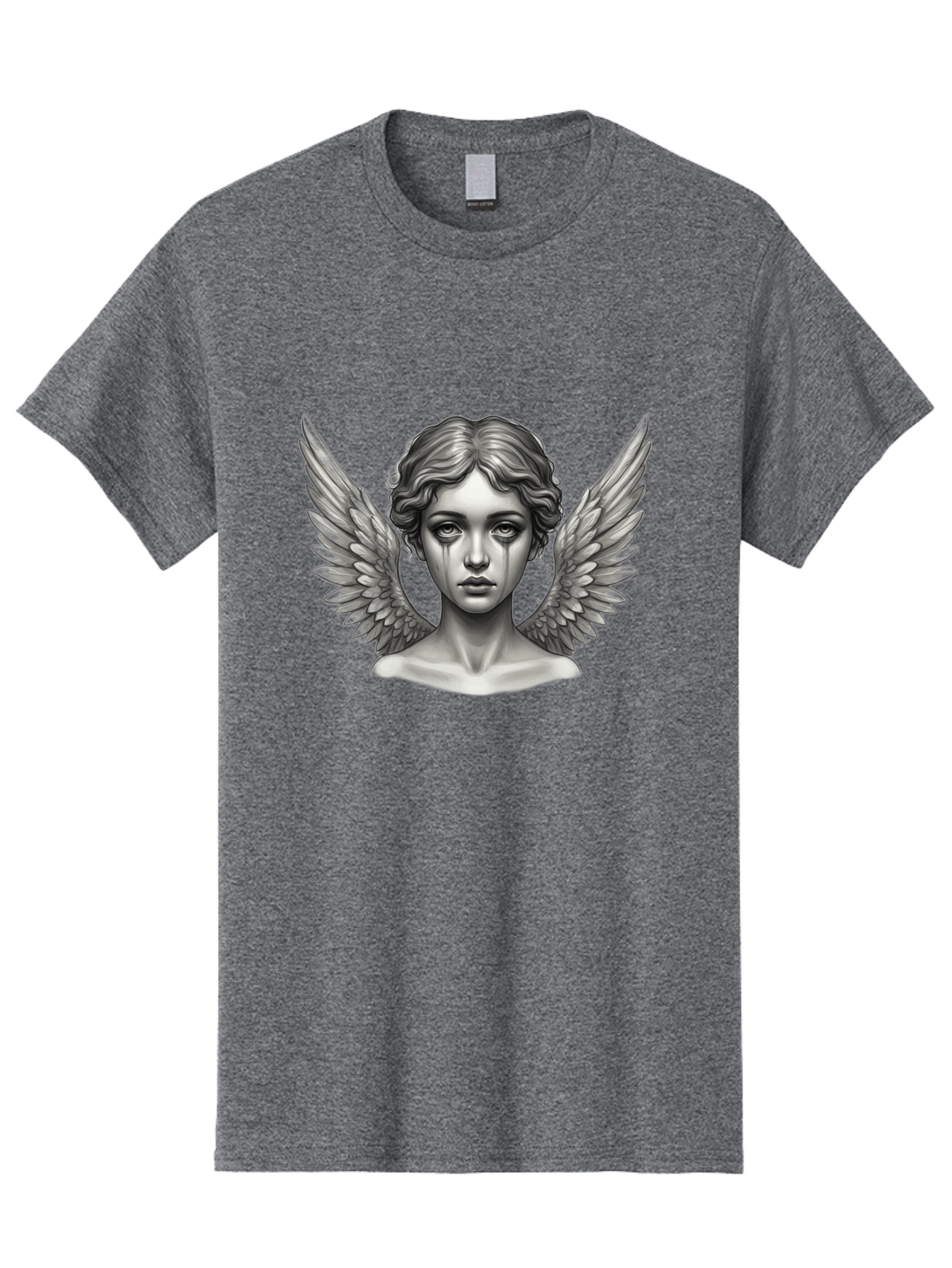 Crying-Angel-Statue Men'S Graphic Tee, 100% Cotton, Comfortable Casual Summer Wear, Machine Washable, Vintage Camera, Old Camera, Antique Camera, Black Camera, Classic Photography, Photography Equipment, Nostalgic Device, Film Camera, Bak345