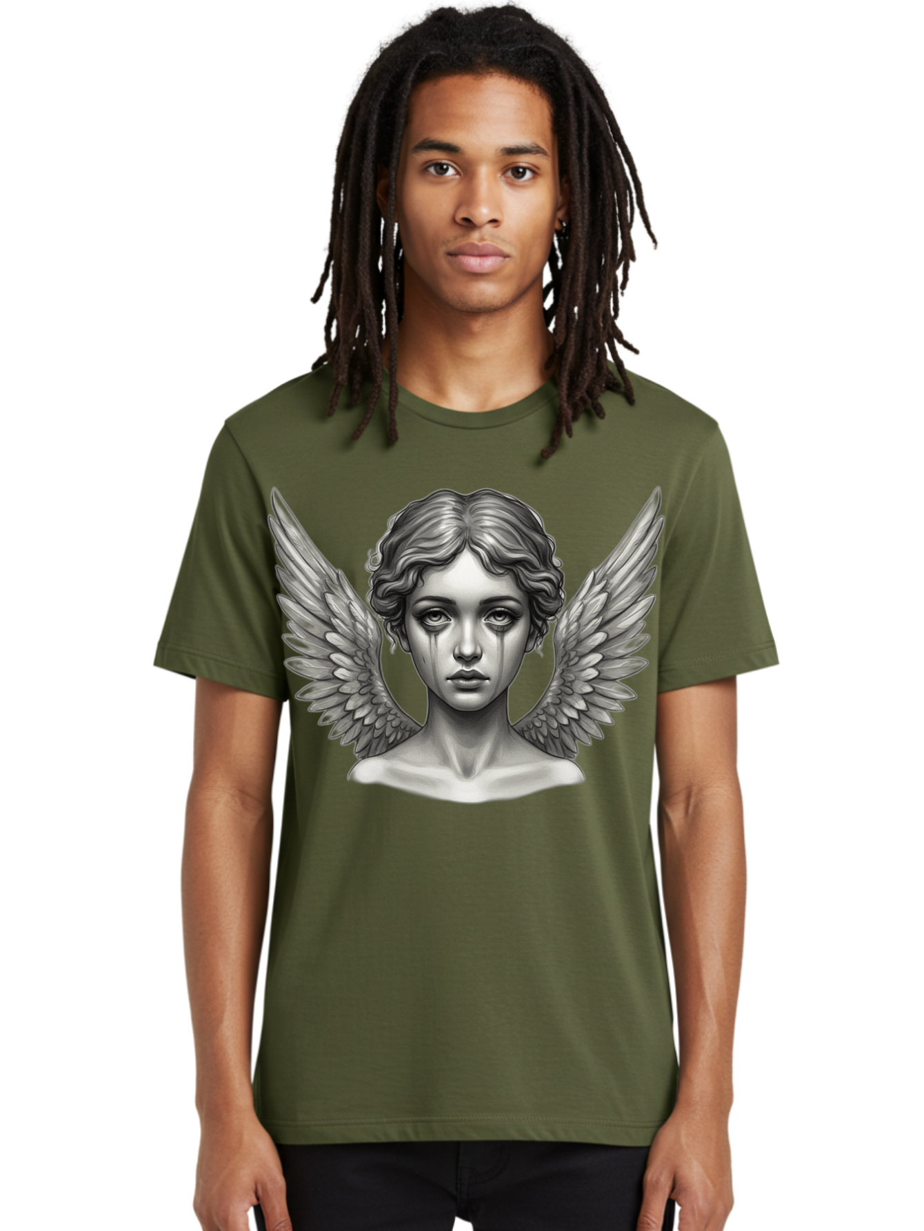 Crying-Angel-Statue Men'S Graphic Tee, 100% Cotton, Comfortable Casual Summer Wear, Machine Washable, Vintage Camera, Old Camera, Antique Camera, Black Camera, Classic Photography, Photography Equipment, Nostalgic Device, Film Camera, Bak345