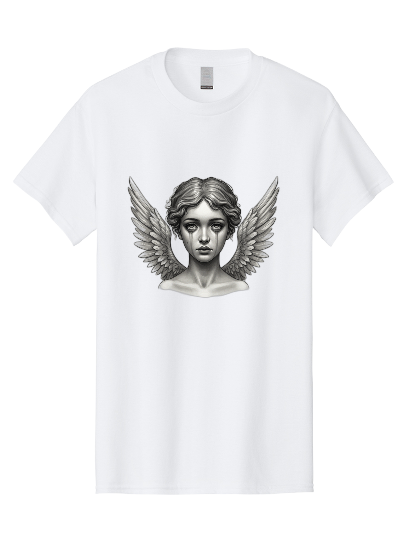 Crying-Angel-Statue Men'S Graphic Tee, 100% Cotton, Comfortable Casual Summer Wear, Machine Washable, Vintage Camera, Old Camera, Antique Camera, Black Camera, Classic Photography, Photography Equipment, Nostalgic Device, Film Camera, Bak345