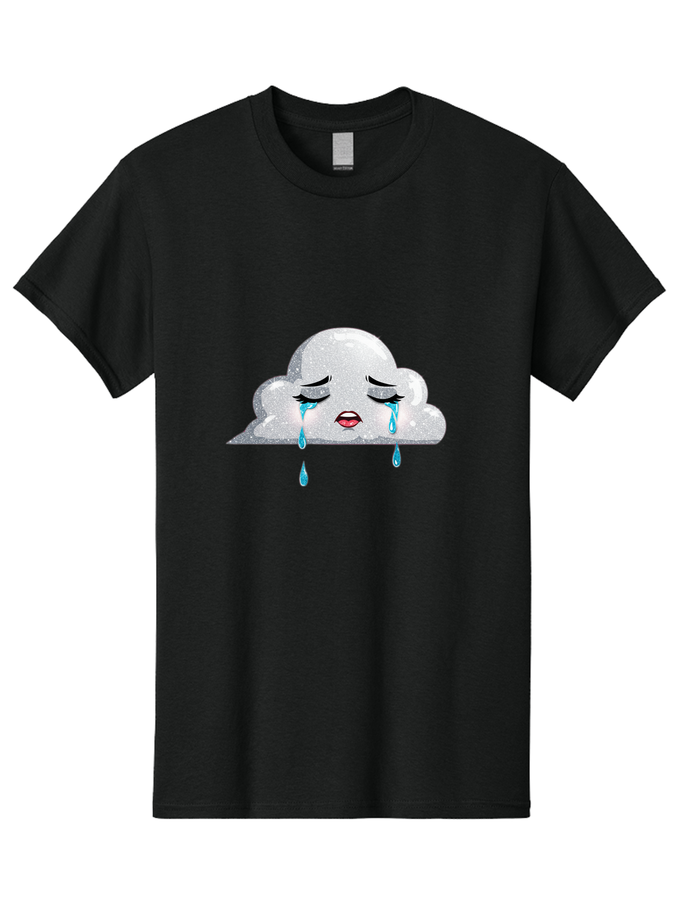 Crying-Cloud-3 Men'S Graphic Tee, 100% Cotton, Comfortable Casual Summer Wear, Machine Washable, Vintage Camera, Old Camera, Antique Camera, Black Camera, Classic Photography, Photography Equipment, Nostalgic Device, Film Camera, Camera Art Bak350