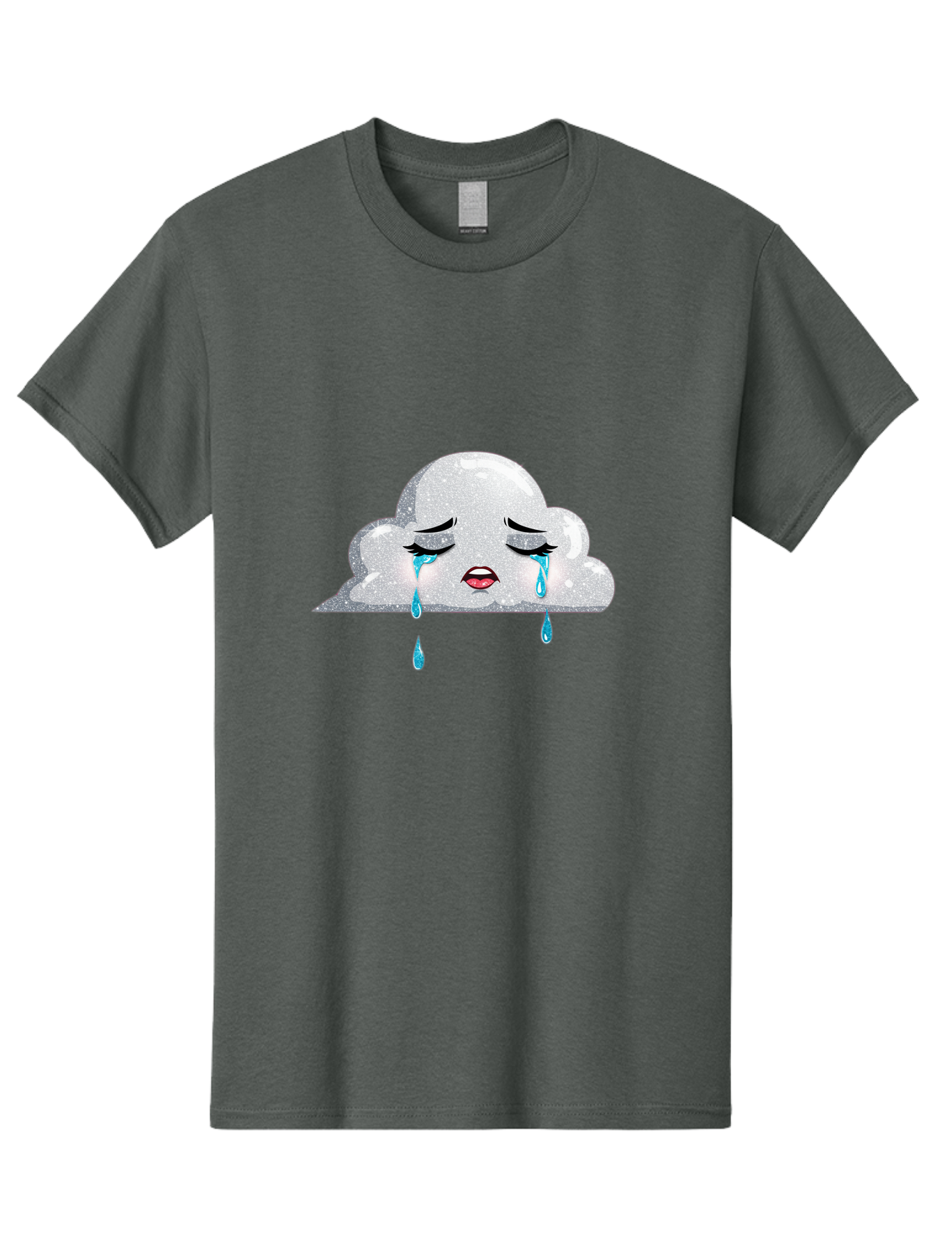 Crying-Cloud-3 Men'S Graphic Tee, 100% Cotton, Comfortable Casual Summer Wear, Machine Washable, Vintage Camera, Old Camera, Antique Camera, Black Camera, Classic Photography, Photography Equipment, Nostalgic Device, Film Camera, Camera Art Bak350