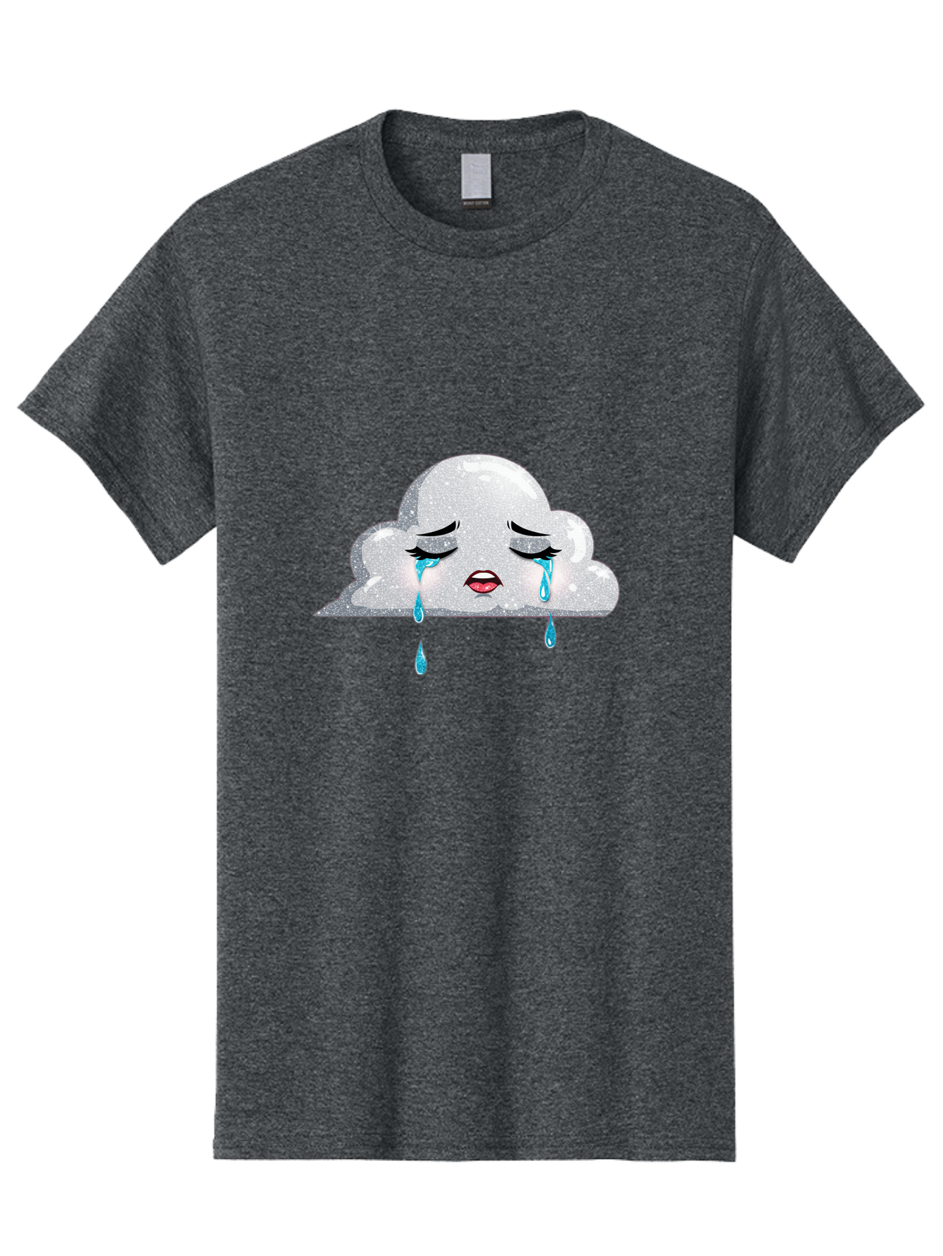 Crying-Cloud-3 Men'S Graphic Tee, 100% Cotton, Comfortable Casual Summer Wear, Machine Washable, Vintage Camera, Old Camera, Antique Camera, Black Camera, Classic Photography, Photography Equipment, Nostalgic Device, Film Camera, Camera Art Bak350