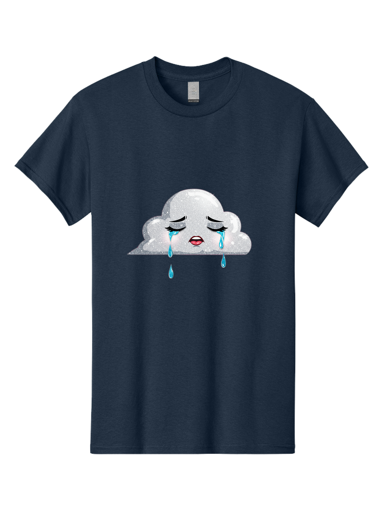 Crying-Cloud-3 Men'S Graphic Tee, 100% Cotton, Comfortable Casual Summer Wear, Machine Washable, Vintage Camera, Old Camera, Antique Camera, Black Camera, Classic Photography, Photography Equipment, Nostalgic Device, Film Camera, Camera Art Bak350