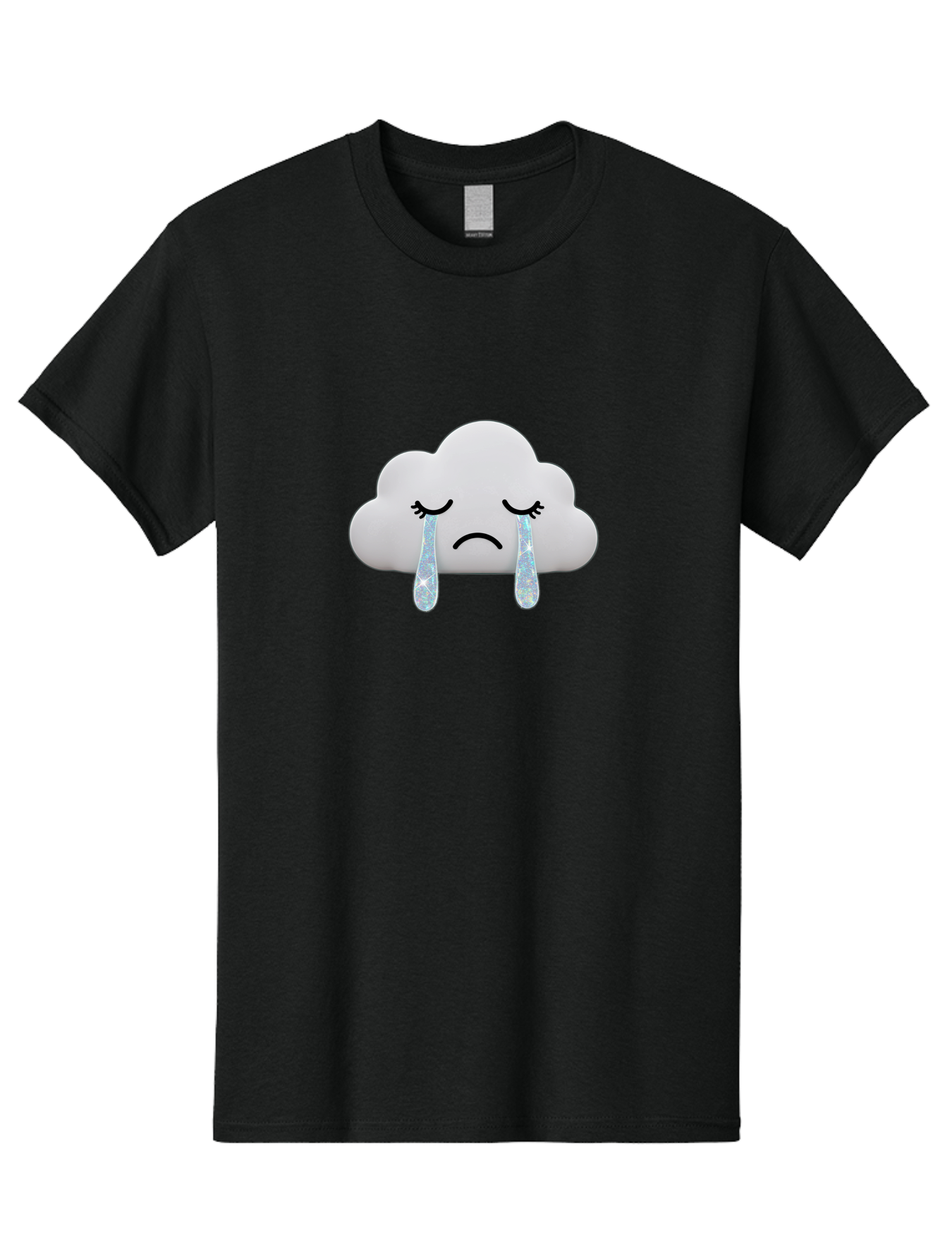 Crying-Cloud-4 Men'S Graphic Tee, 100% Cotton, Comfortable Casual Summer Wear, Machine Washable, Vintage Camera, Old Camera, Antique Camera, Black Camera, Classic Photography, Photography Equipment, Nostalgic Device, Film Camera, Camera Art Bak351