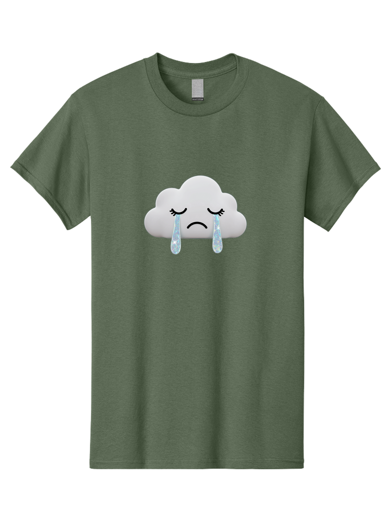 Crying-Cloud-4 Men'S Graphic Tee, 100% Cotton, Comfortable Casual Summer Wear, Machine Washable, Vintage Camera, Old Camera, Antique Camera, Black Camera, Classic Photography, Photography Equipment, Nostalgic Device, Film Camera, Camera Art Bak351