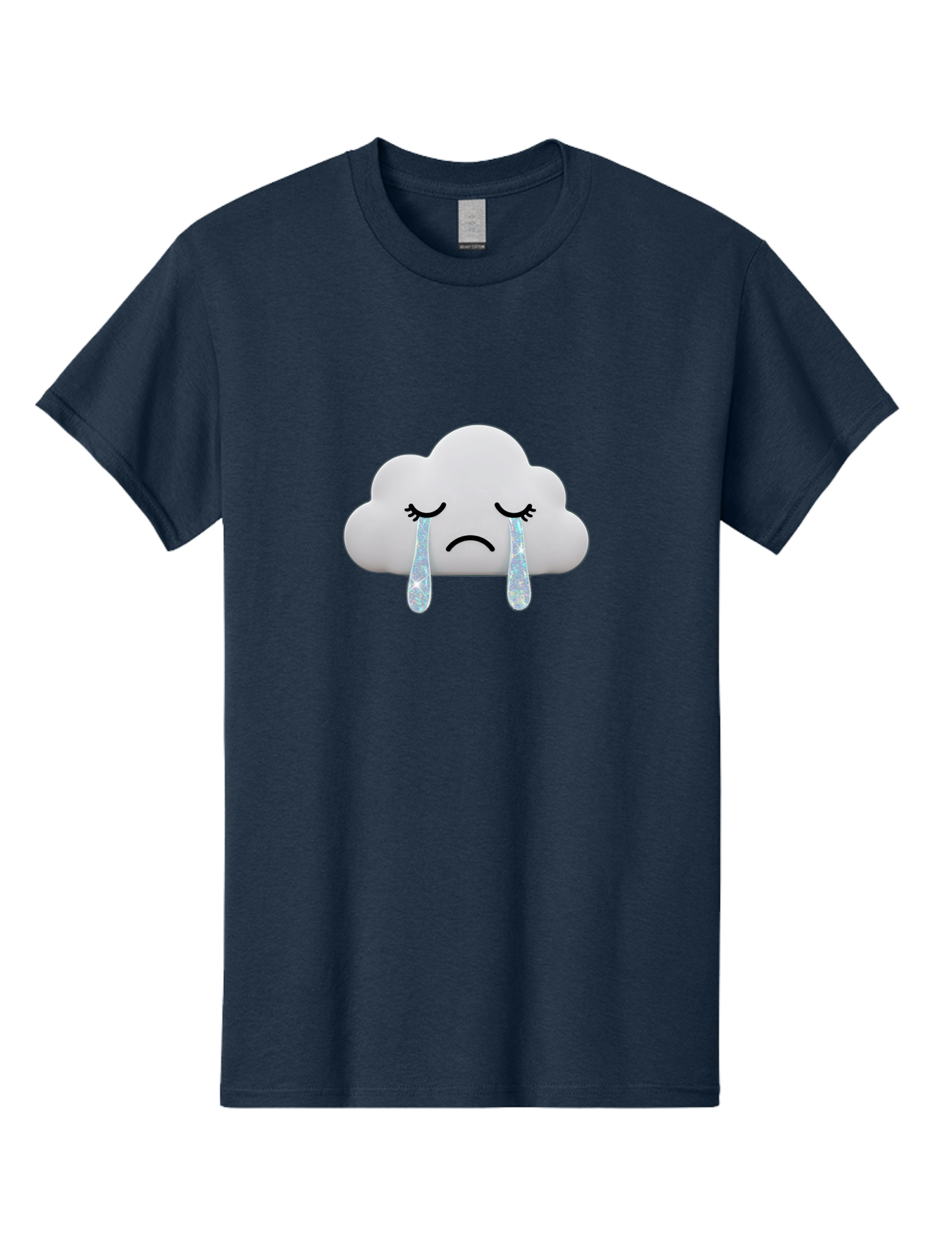 Crying-Cloud-4 Men'S Graphic Tee, 100% Cotton, Comfortable Casual Summer Wear, Machine Washable, Vintage Camera, Old Camera, Antique Camera, Black Camera, Classic Photography, Photography Equipment, Nostalgic Device, Film Camera, Camera Art Bak351
