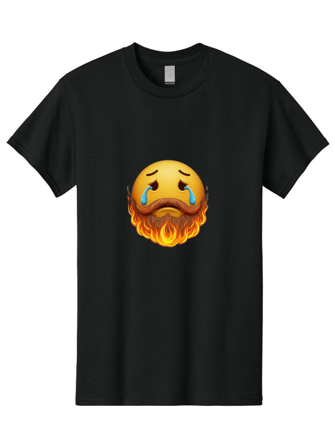 Crying-Fire-Emoji Men'S Graphic Tee, 100% Cotton, Comfortable Casual Summer Wear, Machine Washable, Vintage Camera, Old Camera, Antique Camera, Black Camera, Classic Photography, Photography Equipment, Nostalgic Device, Film Camera, Camera Art Bak358