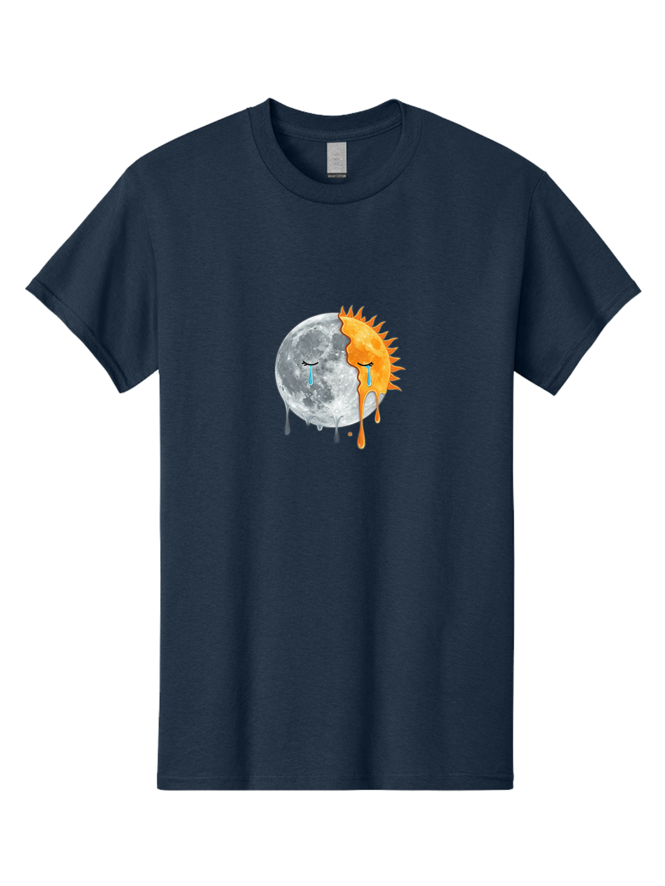 Crying-Sun-And-Moon-1 Men'S Graphic Tee, 100% Cotton, Comfortable Casual Summer Wear, Machine Washable, Vintage Camera, Old Camera, Antique Camera, Black Camera, Classic Photography, Photography Equipment, Nostalgic Device, Film Camera, Bak363