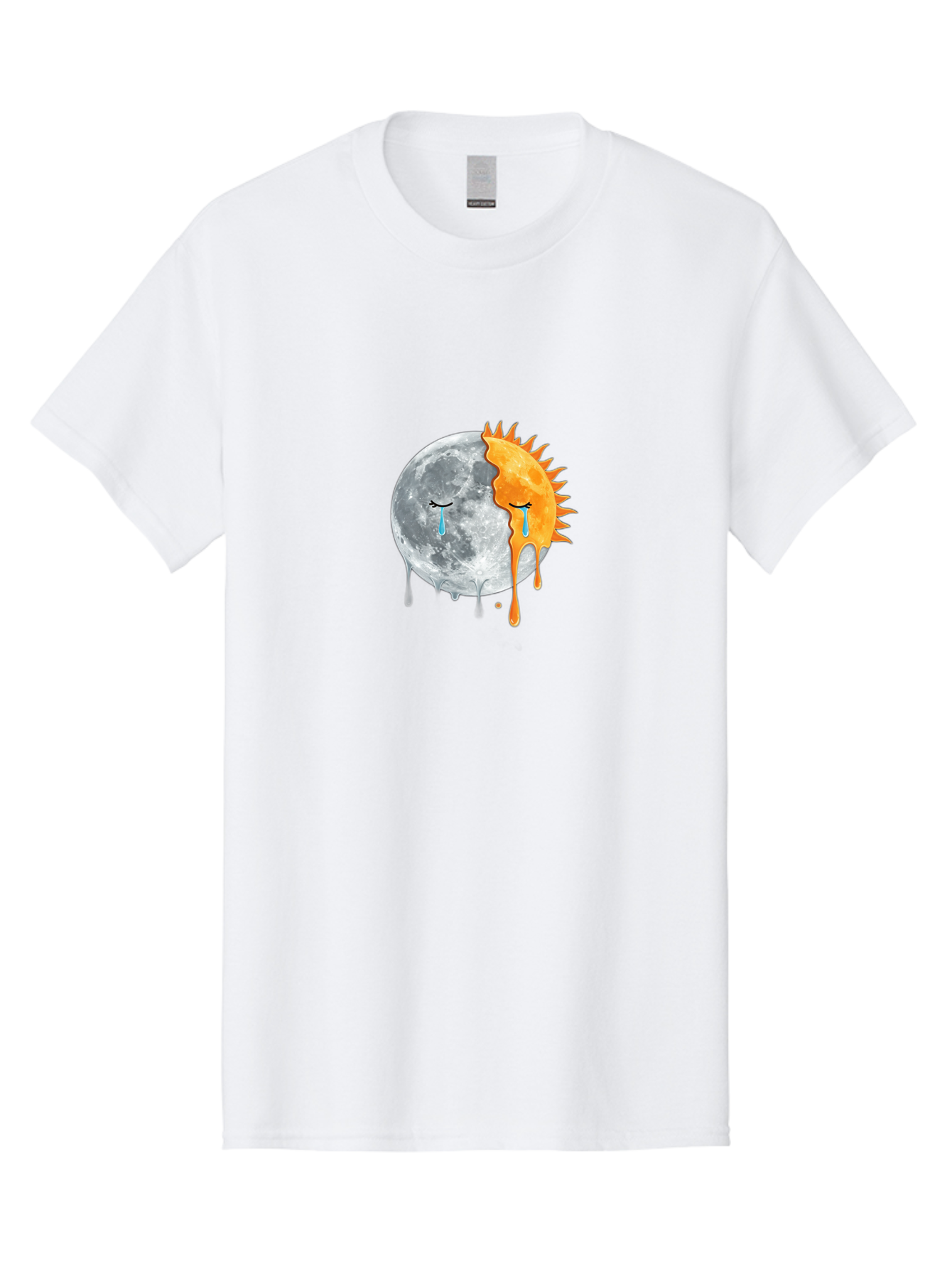 Crying-Sun-And-Moon-1 Men'S Graphic Tee, 100% Cotton, Comfortable Casual Summer Wear, Machine Washable, Vintage Camera, Old Camera, Antique Camera, Black Camera, Classic Photography, Photography Equipment, Nostalgic Device, Film Camera, Bak363