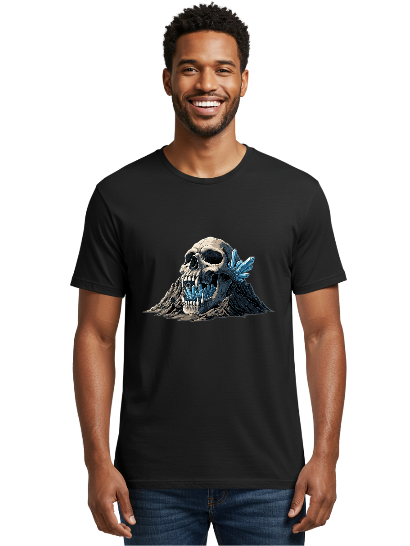 Crystal-Skull Men'S Graphic Tee, 100% Cotton, Comfortable Casual Summer Wear, Machine Washable, Vintage Camera, Old Camera, Antique Camera, Black Camera, Classic Photography, Photography Equipment, Nostalgic Device, Film Camera, Camera Art Bak376