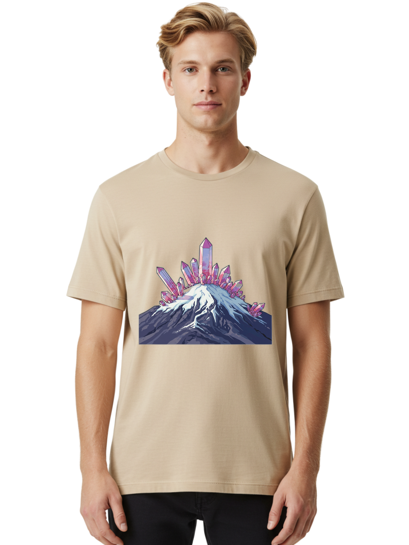 Crystals-On-Mountain Men'S Graphic Tee, 100% Cotton, Comfortable Casual Summer Wear, Machine Washable, Vintage Camera, Old Camera, Antique Camera, Black Camera, Classic Photography, Photography Equipment, Nostalgic Device, Film Camera, Bak377