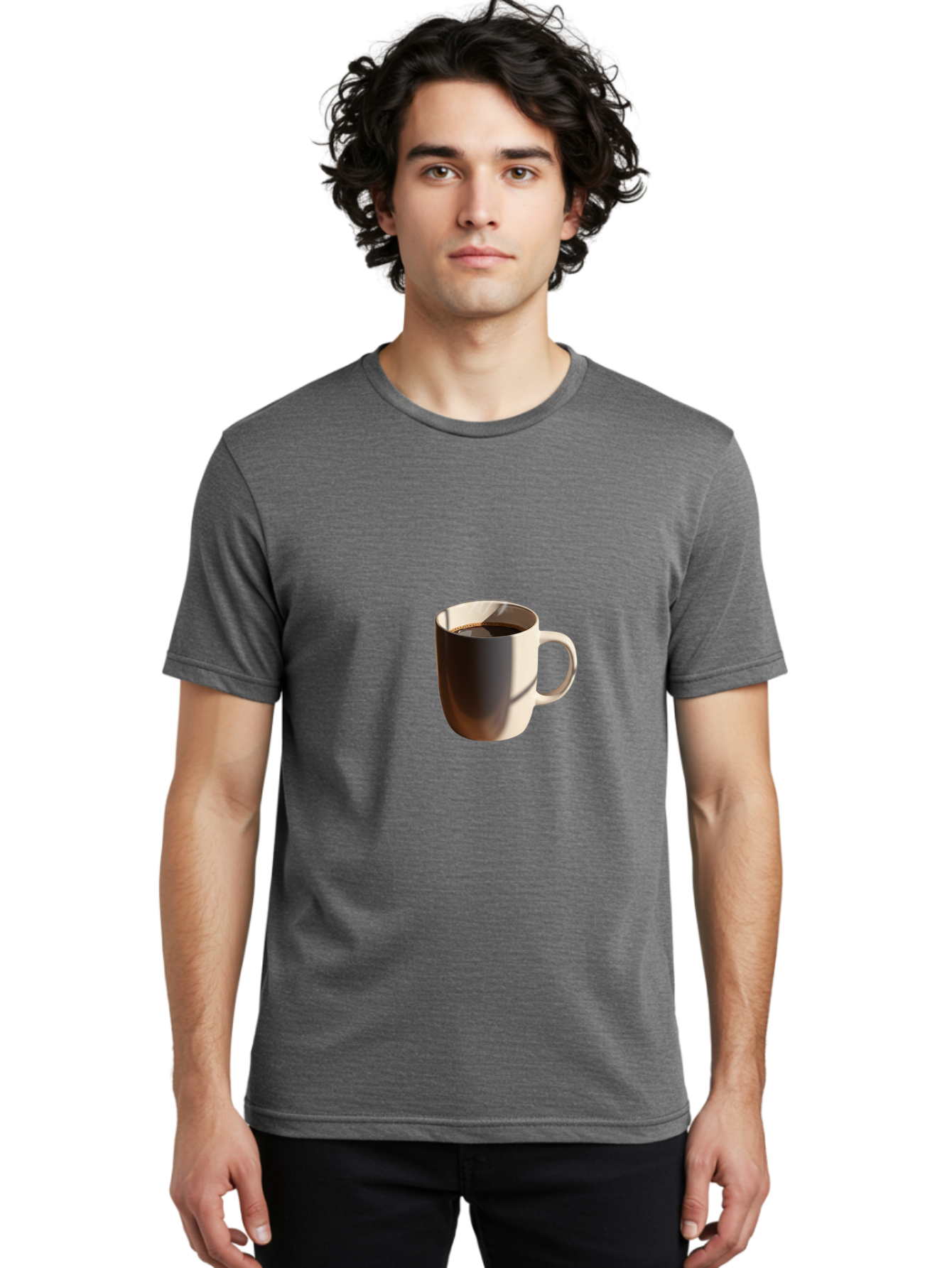 Cup-Of-Coffee Men'S Graphic Tee, 100% Cotton, Comfortable Casual Summer Wear, Machine Washable, Vintage Camera, Old Camera, Antique Camera, Black Camera, Classic Photography, Photography Equipment, Nostalgic Device, Film Camera, Camera Art Bak378