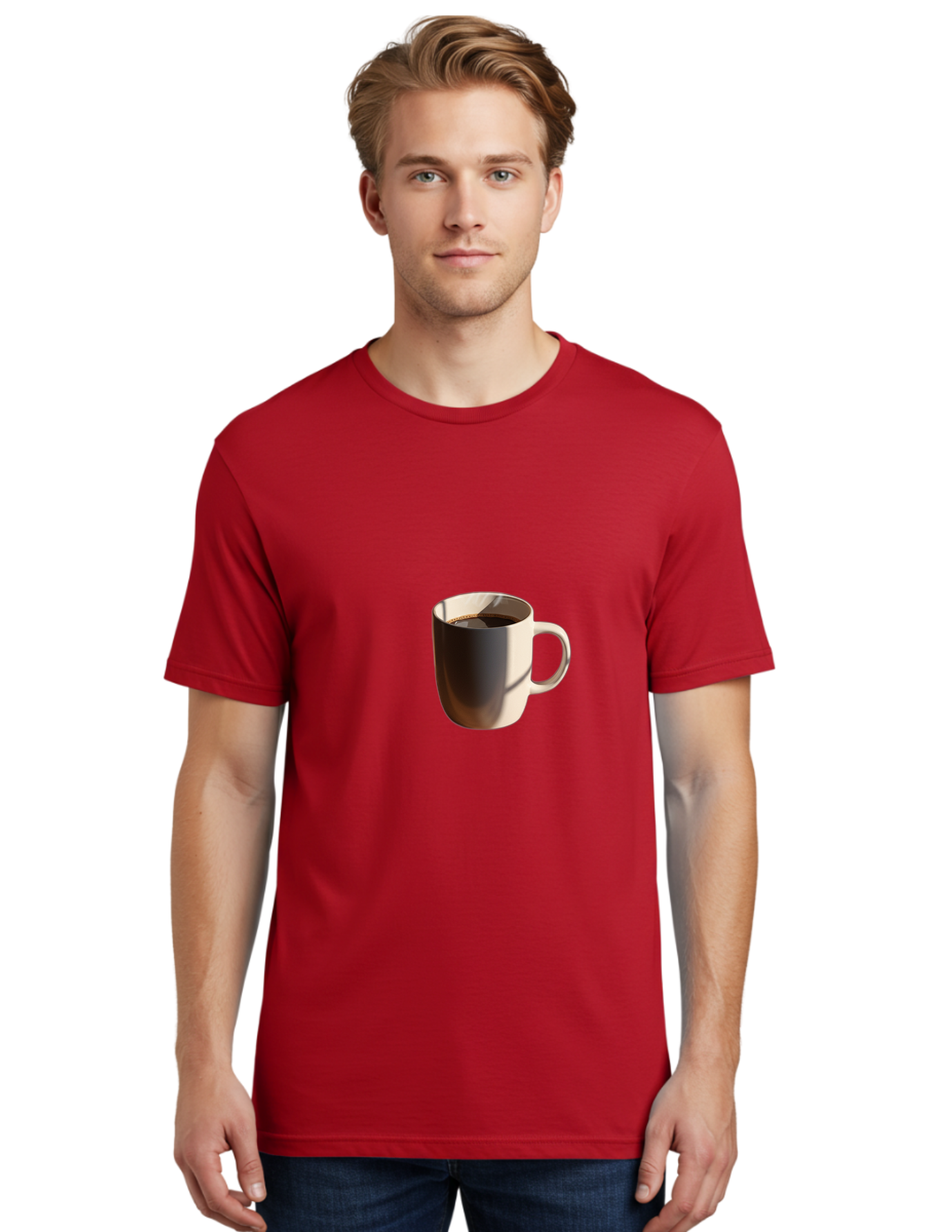 Cup-Of-Coffee Men'S Graphic Tee, 100% Cotton, Comfortable Casual Summer Wear, Machine Washable, Vintage Camera, Old Camera, Antique Camera, Black Camera, Classic Photography, Photography Equipment, Nostalgic Device, Film Camera, Camera Art Bak378