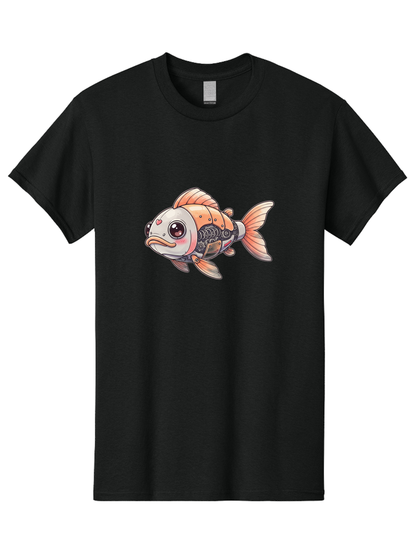 Cyborg-Fish Men'S Graphic Tee, 100% Cotton, Comfortable Casual Summer Wear, Machine Washable, Vintage Camera, Old Camera, Antique Camera, Black Camera, Classic Photography, Photography Equipment, Nostalgic Device, Film Camera, Camera Art Bak392