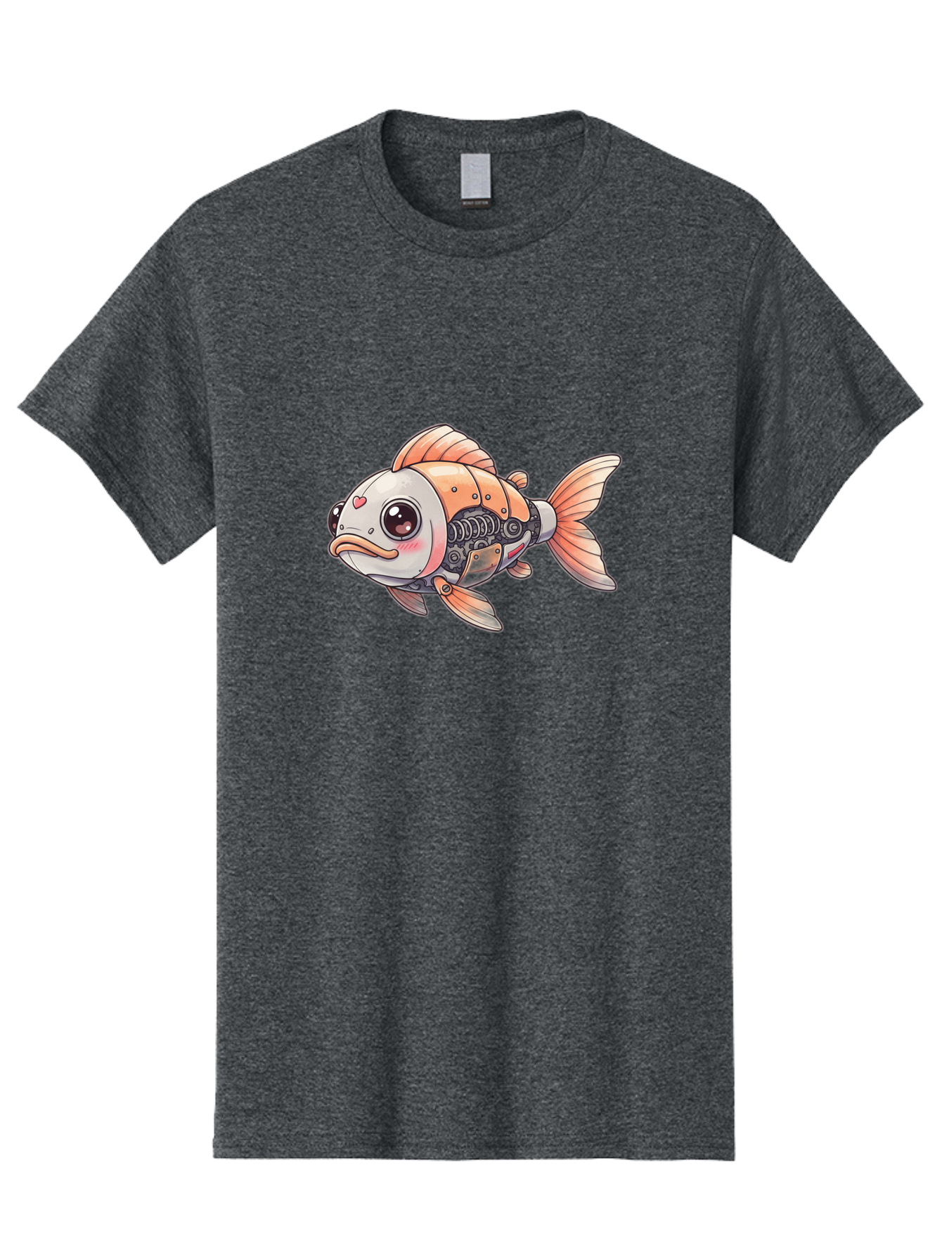 Cyborg-Fish Men'S Graphic Tee, 100% Cotton, Comfortable Casual Summer Wear, Machine Washable, Vintage Camera, Old Camera, Antique Camera, Black Camera, Classic Photography, Photography Equipment, Nostalgic Device, Film Camera, Camera Art Bak392