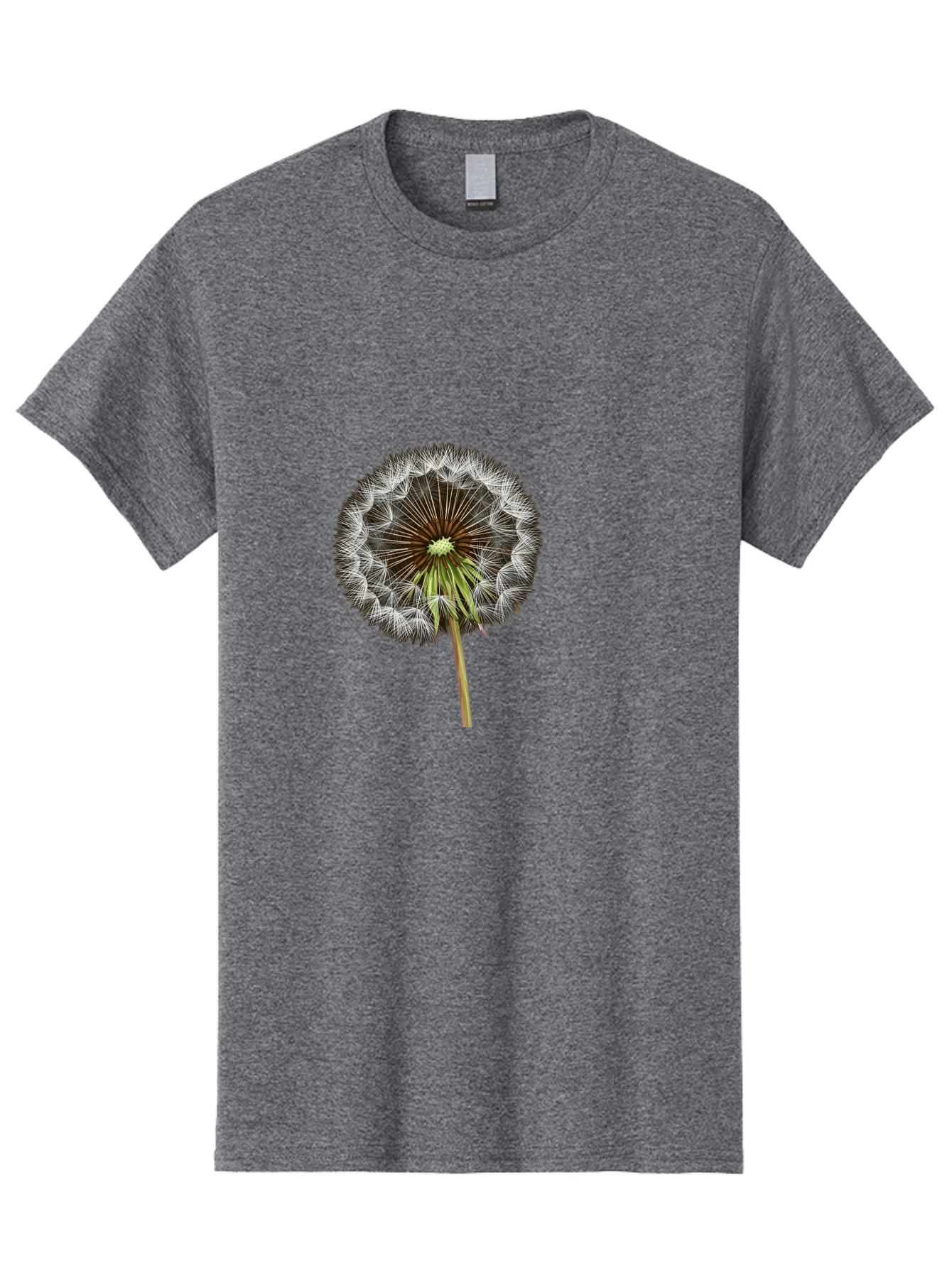 Dandelion-Seedhead Men'S Graphic Tee, 100% Cotton, Comfortable Casual Summer Wear, Machine Washable, Vintage Camera, Old Camera, Antique Camera, Black Camera, Classic Photography, Photography Equipment, Nostalgic Device, Film Camera, Bak399