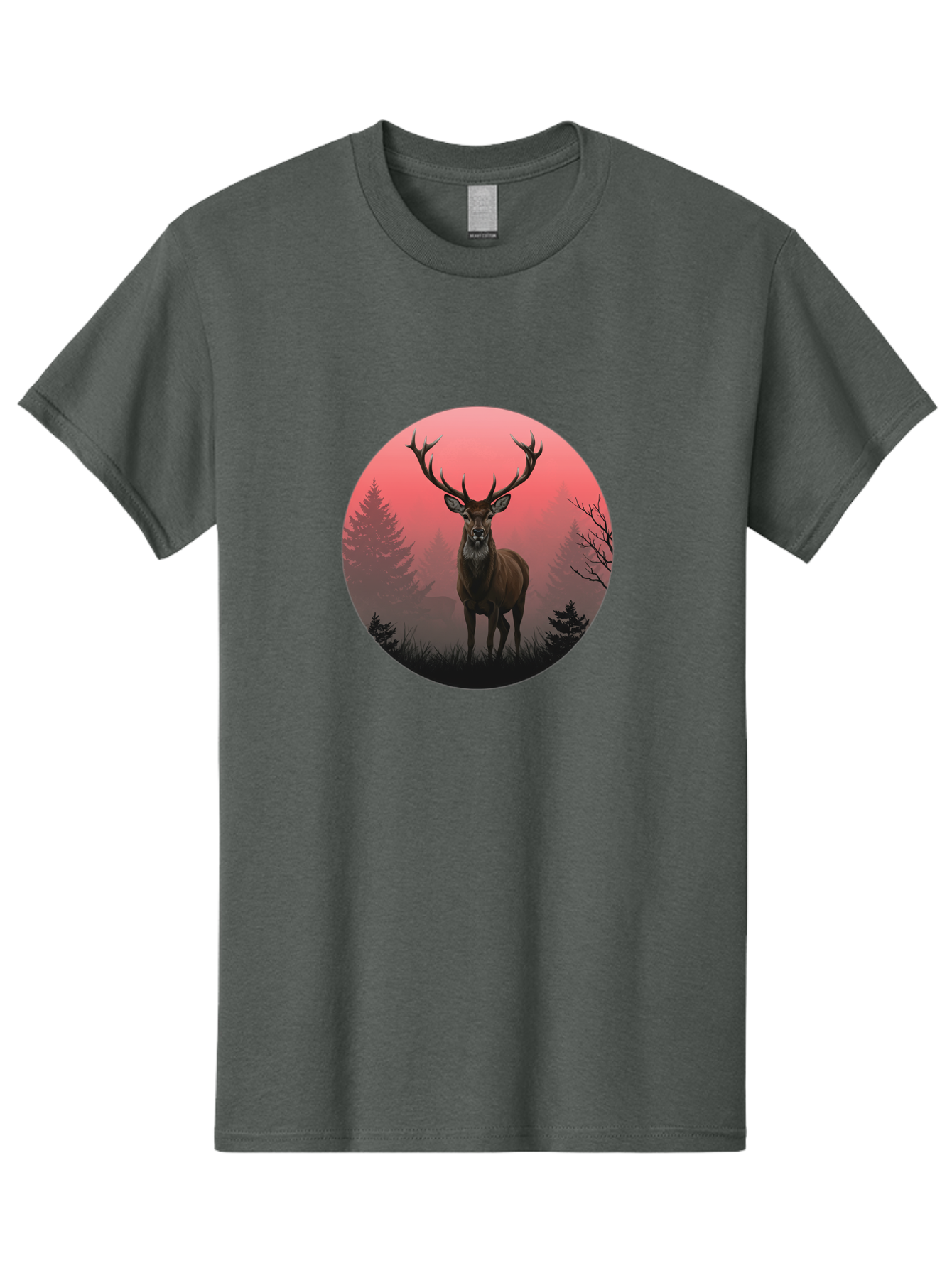 Deer-In-Forest Men'S Graphic Tee, 100% Cotton, Comfortable Casual Summer Wear, Machine Washable, Vintage Camera, Old Camera, Antique Camera, Black Camera, Classic Photography, Photography Equipment, Nostalgic Device, Film Camera, Camera Art Bak402