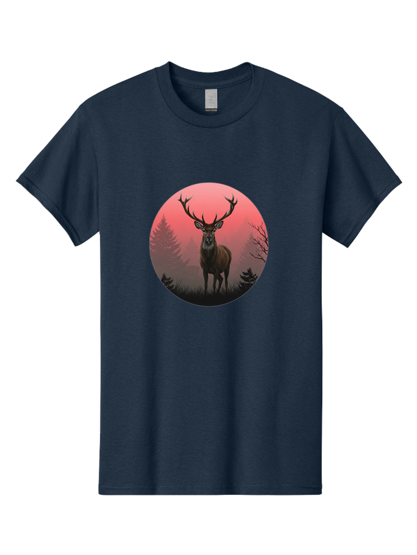 Deer-In-Forest Men'S Graphic Tee, 100% Cotton, Comfortable Casual Summer Wear, Machine Washable, Vintage Camera, Old Camera, Antique Camera, Black Camera, Classic Photography, Photography Equipment, Nostalgic Device, Film Camera, Camera Art Bak402