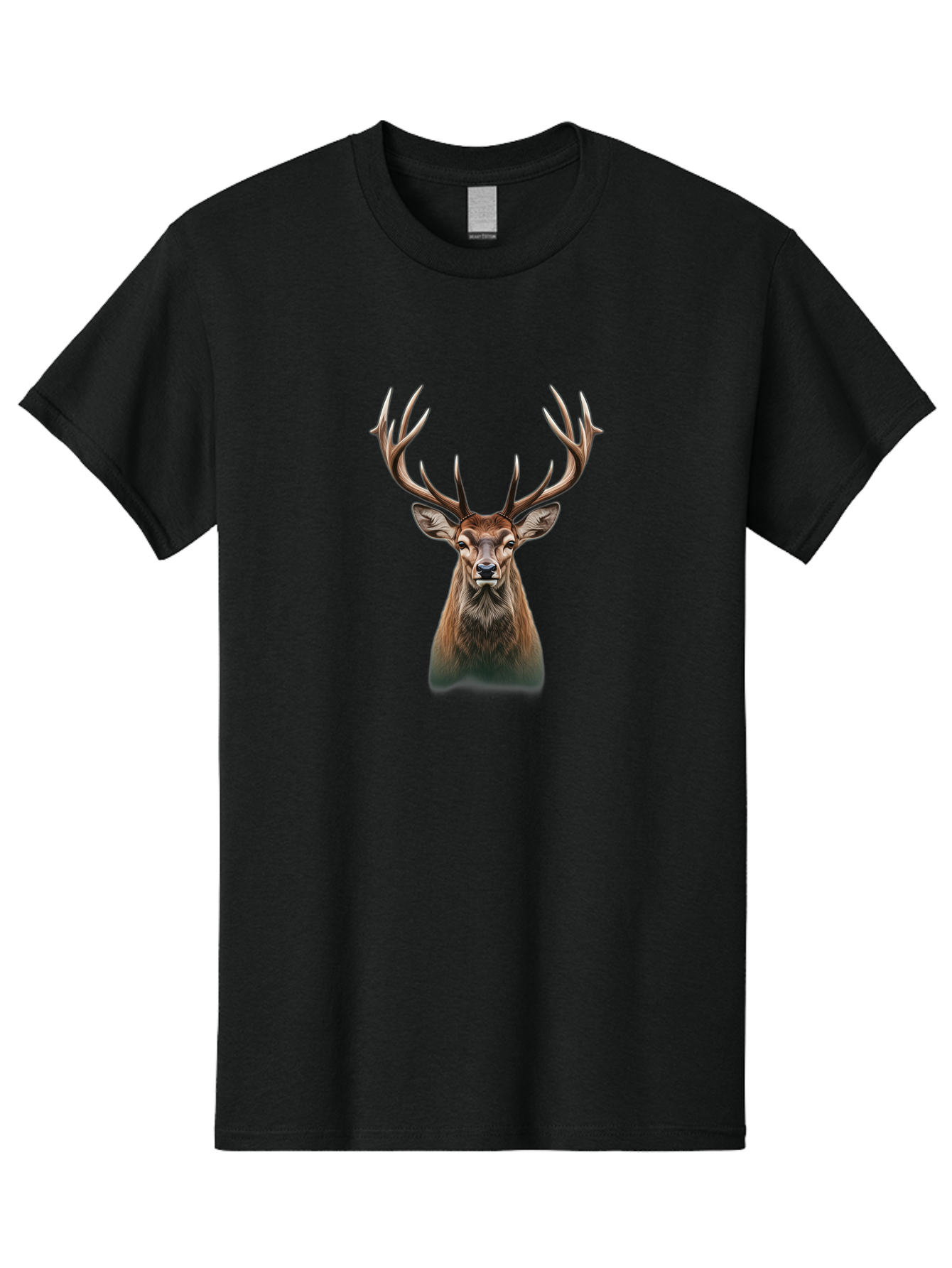 Deer-With-Large-Antlers Men'S Graphic Tee, 100% Cotton, Comfortable Casual Summer Wear, Machine Washable, Vintage Camera, Old Camera, Antique Camera, Black Camera, Classic Photography, Photography Equipment, Nostalgic Device, Film Camera, Bak403