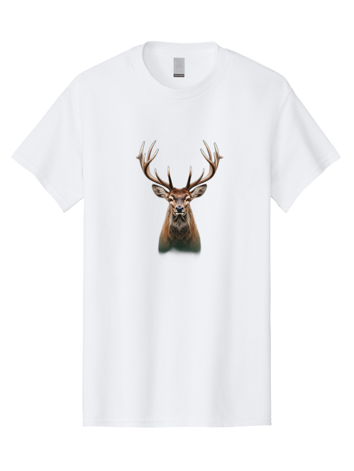Deer-With-Large-Antlers Men'S Graphic Tee, 100% Cotton, Comfortable Casual Summer Wear, Machine Washable, Vintage Camera, Old Camera, Antique Camera, Black Camera, Classic Photography, Photography Equipment, Nostalgic Device, Film Camera, Bak403