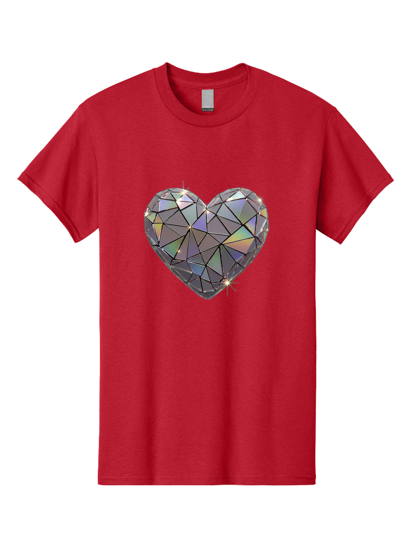 Diamond-Heart-2 Men'S Graphic Tee, 100% Cotton, Comfortable Casual Summer Wear, Machine Washable, Vintage Camera, Old Camera, Antique Camera, Black Camera, Classic Photography, Photography Equipment, Nostalgic Device, Film Camera, Camera Art Bak413