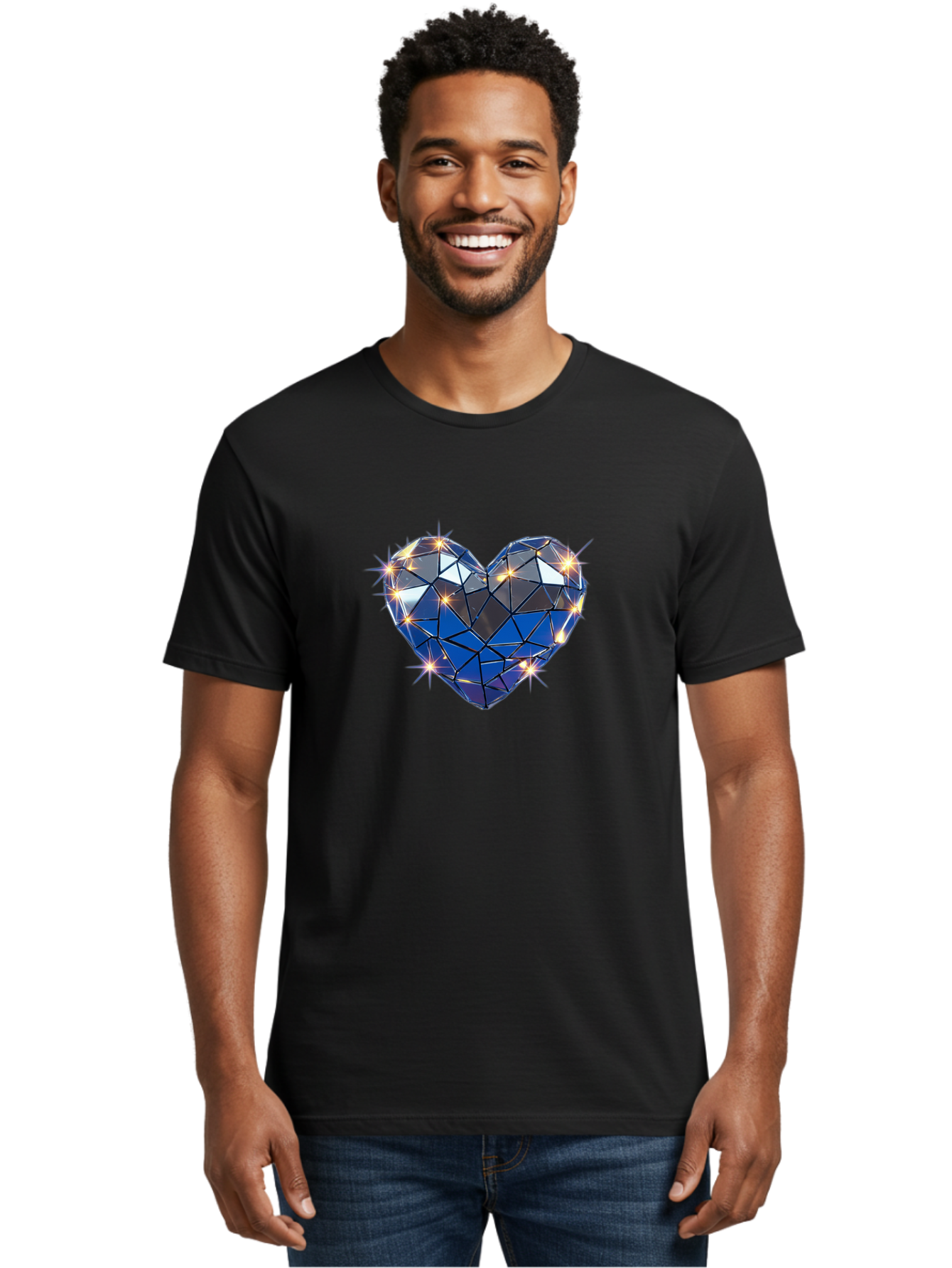 Diamond-Heart-3 Men'S Graphic Tee, 100% Cotton, Comfortable Casual Summer Wear, Machine Washable, Vintage Camera, Old Camera, Antique Camera, Black Camera, Classic Photography, Photography Equipment, Nostalgic Device, Film Camera, Camera Art Bak414