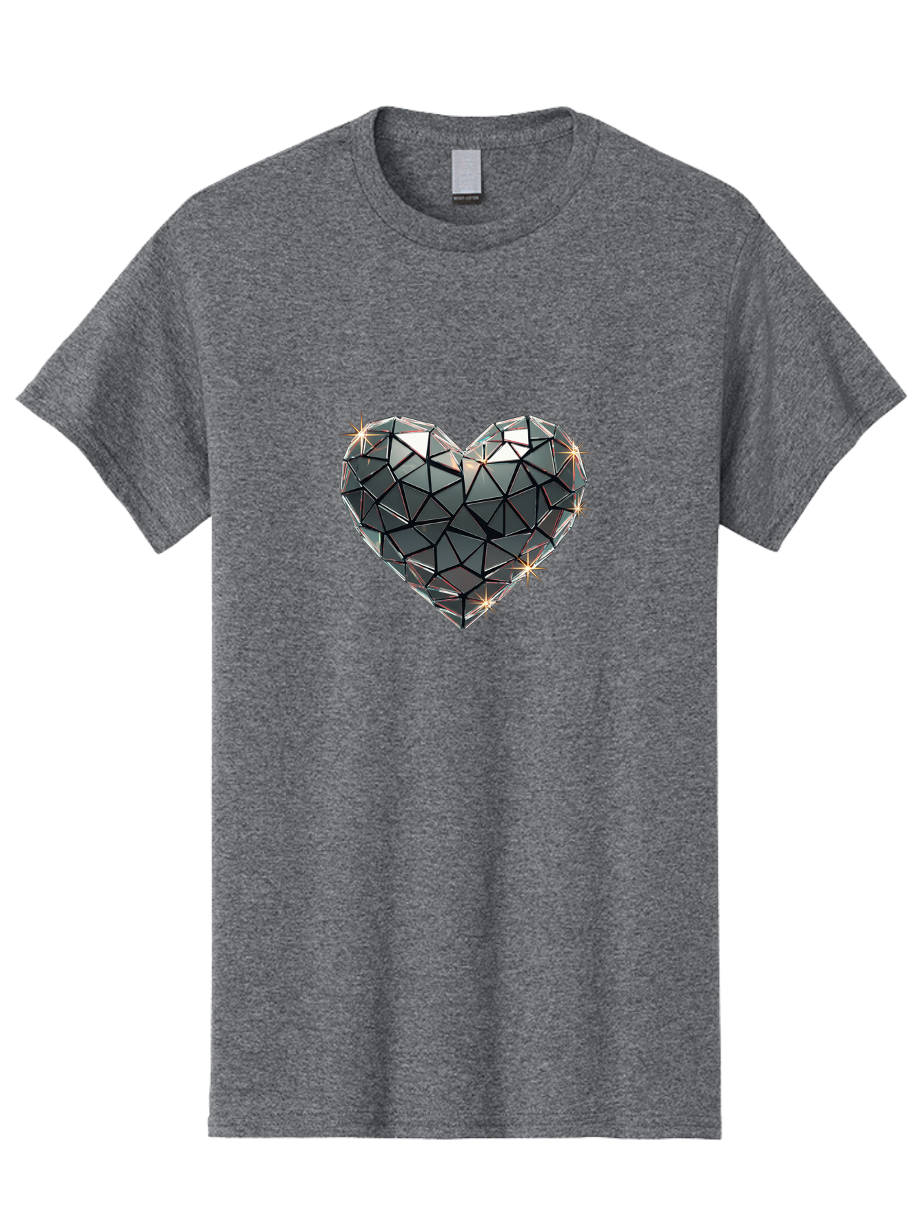 Diamond-Heart Men'S Graphic Tee, 100% Cotton, Comfortable Casual Summer Wear, Machine Washable, Vintage Camera, Old Camera, Antique Camera, Black Camera, Classic Photography, Photography Equipment, Nostalgic Device, Film Camera, Camera Art Bak416
