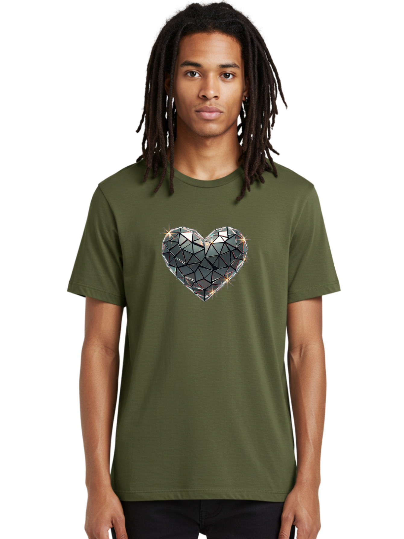 Diamond-Heart Men'S Graphic Tee, 100% Cotton, Comfortable Casual Summer Wear, Machine Washable, Vintage Camera, Old Camera, Antique Camera, Black Camera, Classic Photography, Photography Equipment, Nostalgic Device, Film Camera, Camera Art Bak416