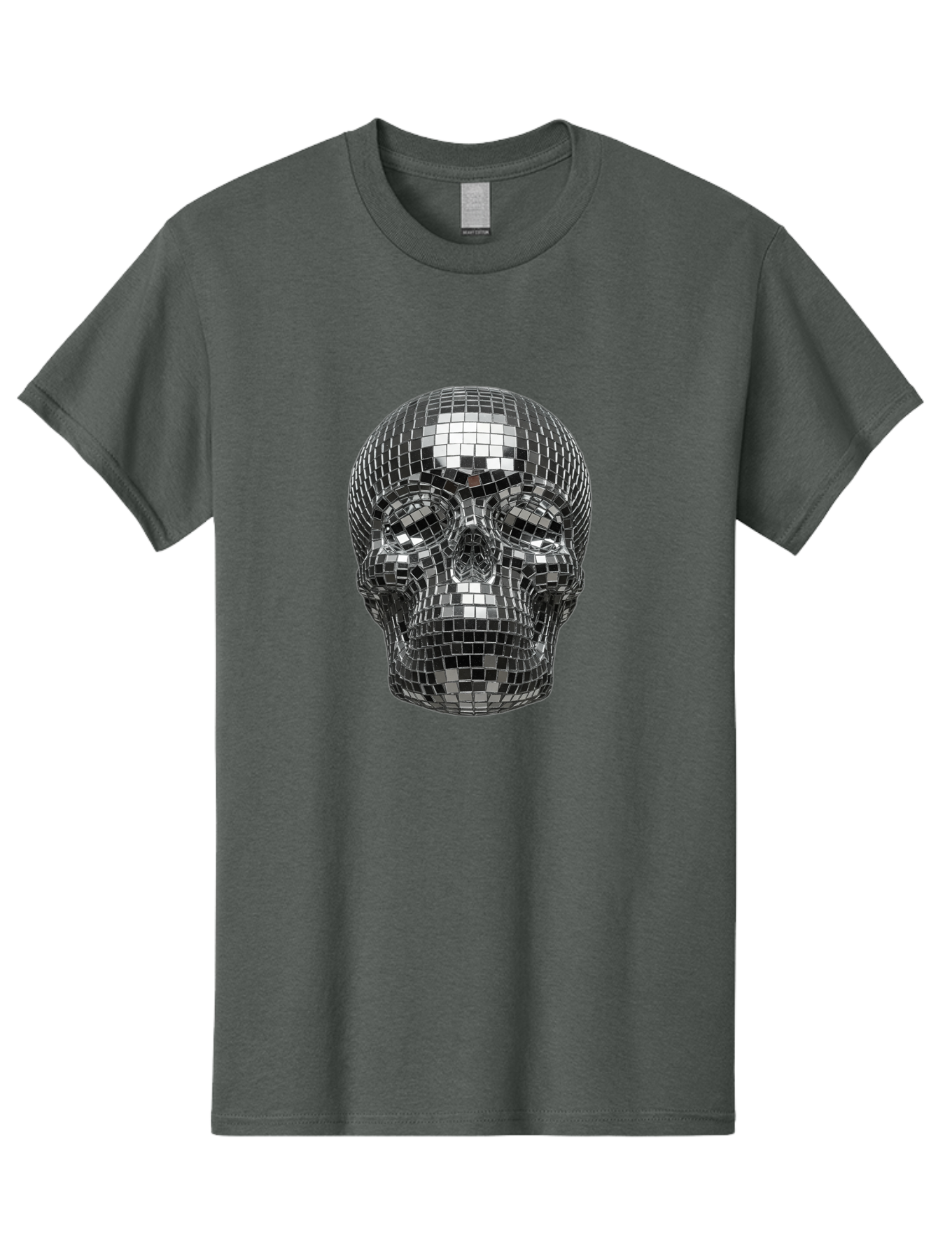 Disco-Ball-Skull-1 Men'S Graphic Tee, 100% Cotton, Comfortable Casual Summer Wear, Machine Washable, Vintage Camera, Old Camera, Antique Camera, Black Camera, Classic Photography, Photography Equipment, Nostalgic Device, Film Camera, Bak421
