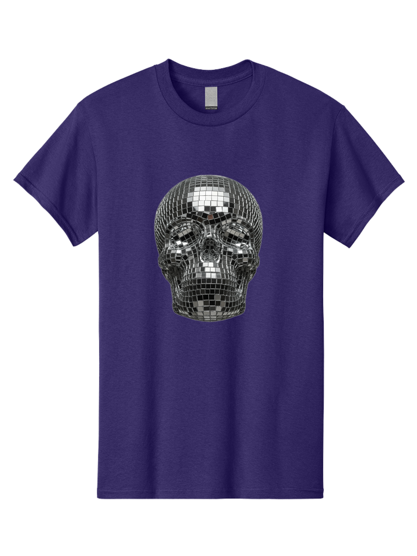 Disco-Ball-Skull-1 Men'S Graphic Tee, 100% Cotton, Comfortable Casual Summer Wear, Machine Washable, Vintage Camera, Old Camera, Antique Camera, Black Camera, Classic Photography, Photography Equipment, Nostalgic Device, Film Camera, Bak421