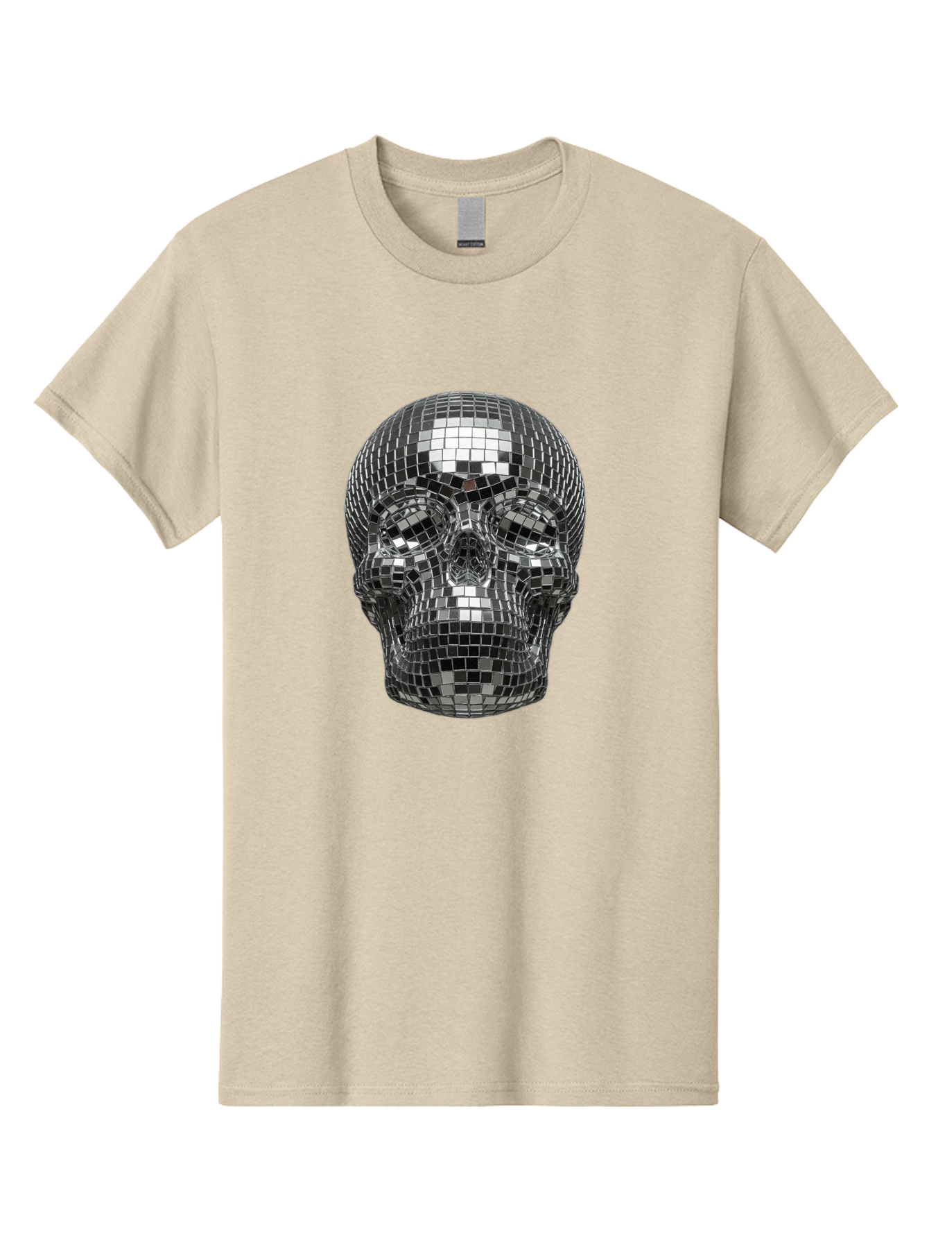Disco-Ball-Skull-1 Men'S Graphic Tee, 100% Cotton, Comfortable Casual Summer Wear, Machine Washable, Vintage Camera, Old Camera, Antique Camera, Black Camera, Classic Photography, Photography Equipment, Nostalgic Device, Film Camera, Bak421