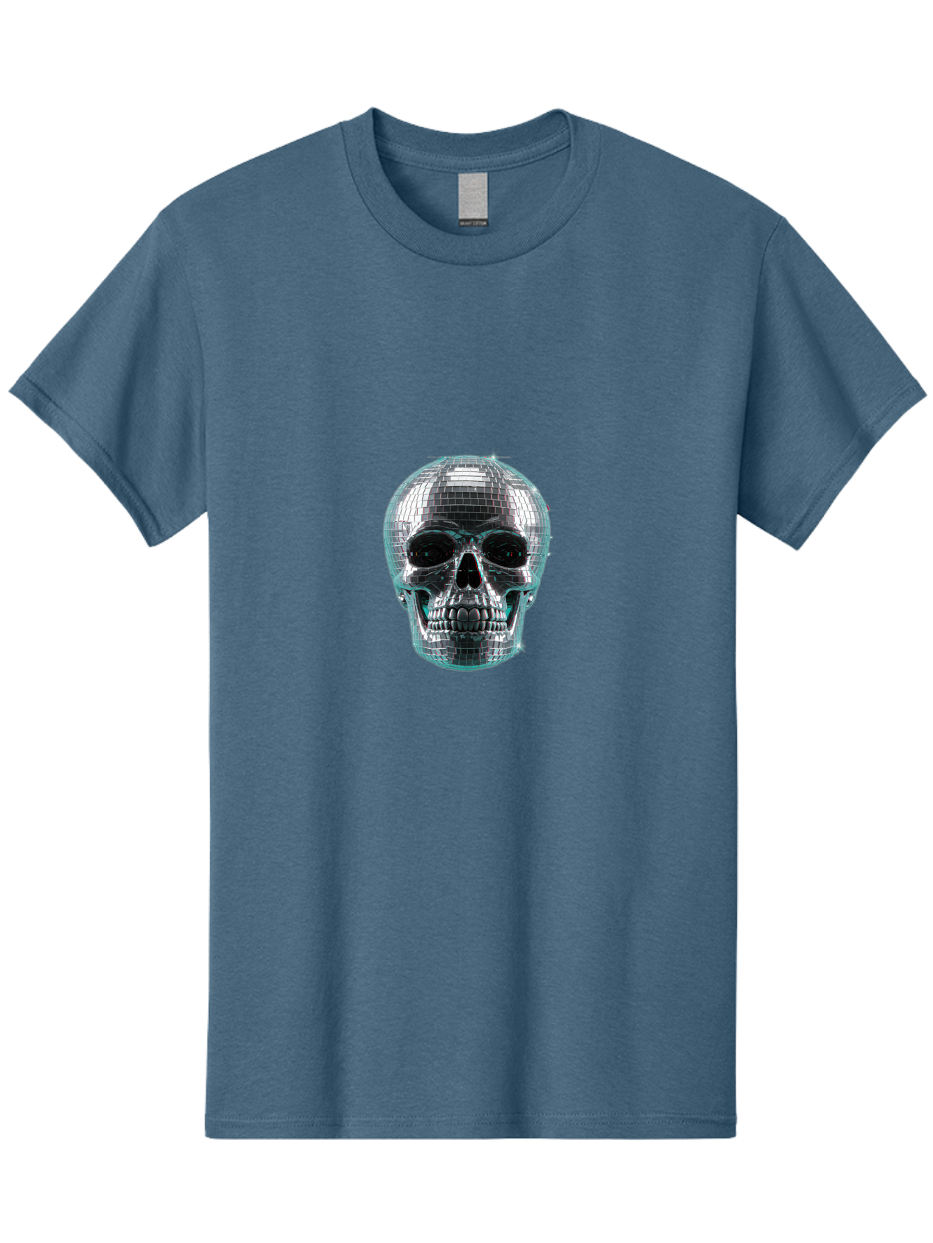Disco-Ball-Skull-2 Men'S Graphic Tee, 100% Cotton, Comfortable Casual Summer Wear, Machine Washable, Vintage Camera, Old Camera, Antique Camera, Black Camera, Classic Photography, Photography Equipment, Nostalgic Device, Film Camera, Bak422