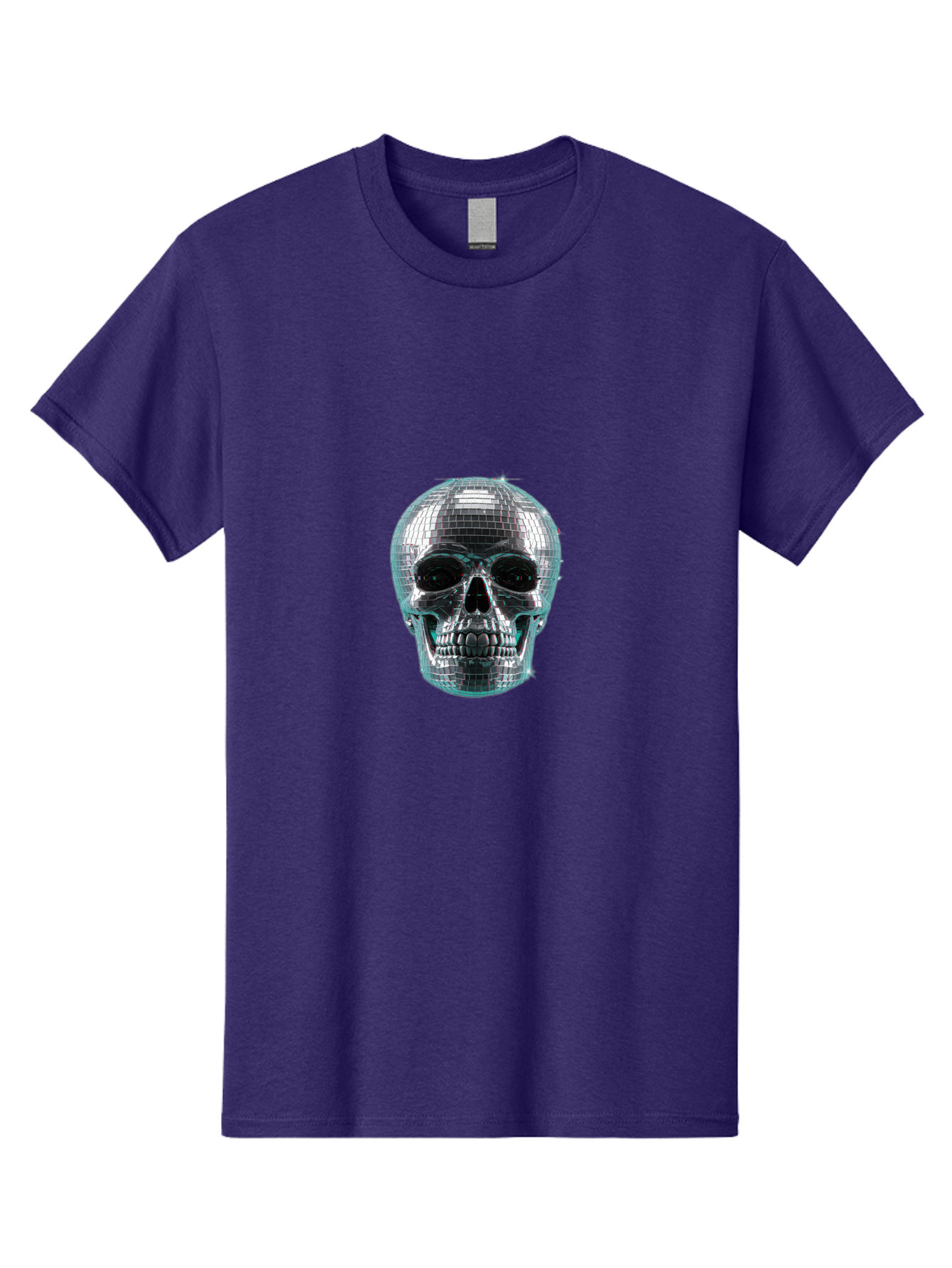 Disco-Ball-Skull-2 Men'S Graphic Tee, 100% Cotton, Comfortable Casual Summer Wear, Machine Washable, Vintage Camera, Old Camera, Antique Camera, Black Camera, Classic Photography, Photography Equipment, Nostalgic Device, Film Camera, Bak422