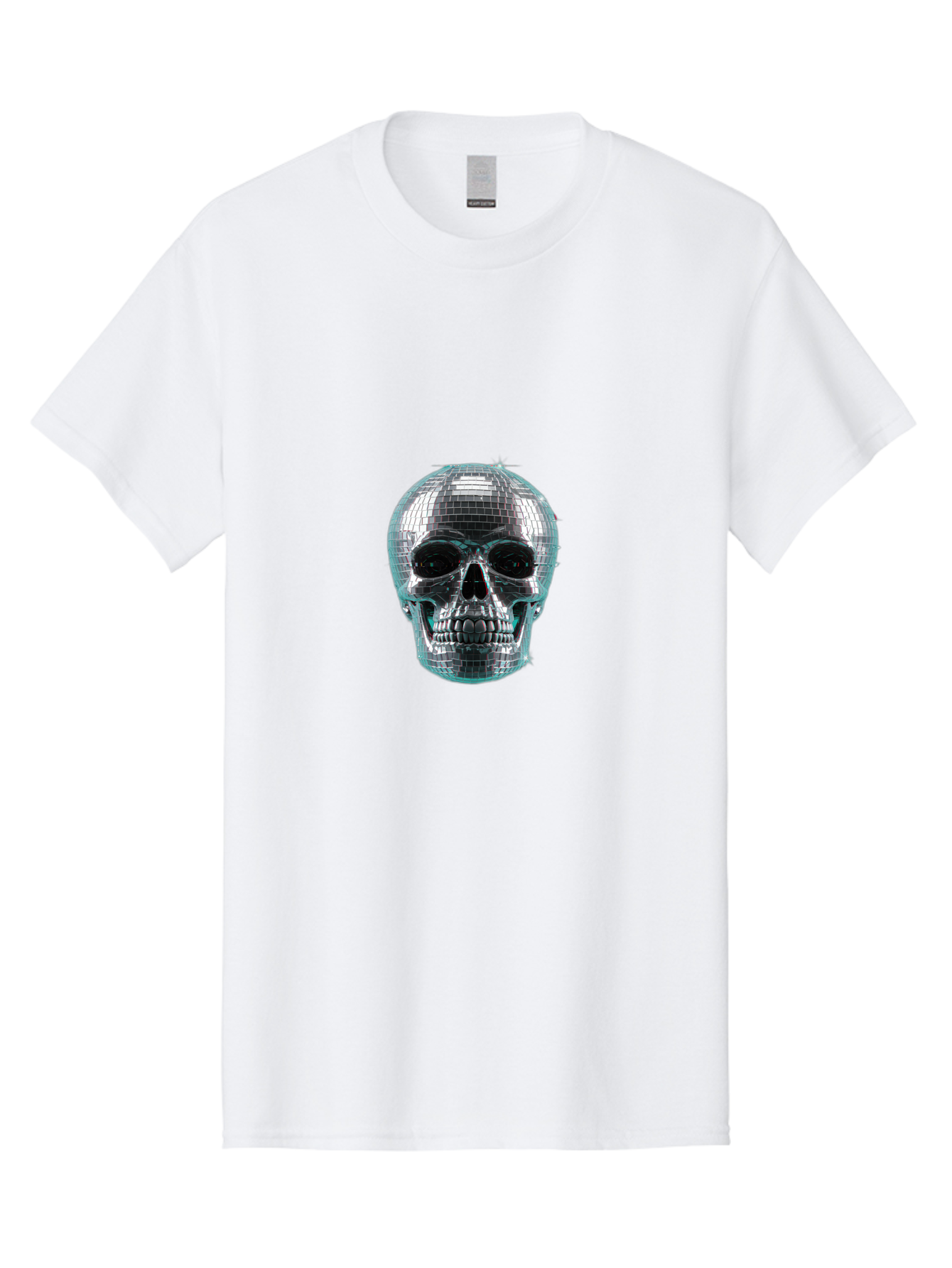 Disco-Ball-Skull-2 Men'S Graphic Tee, 100% Cotton, Comfortable Casual Summer Wear, Machine Washable, Vintage Camera, Old Camera, Antique Camera, Black Camera, Classic Photography, Photography Equipment, Nostalgic Device, Film Camera, Bak422