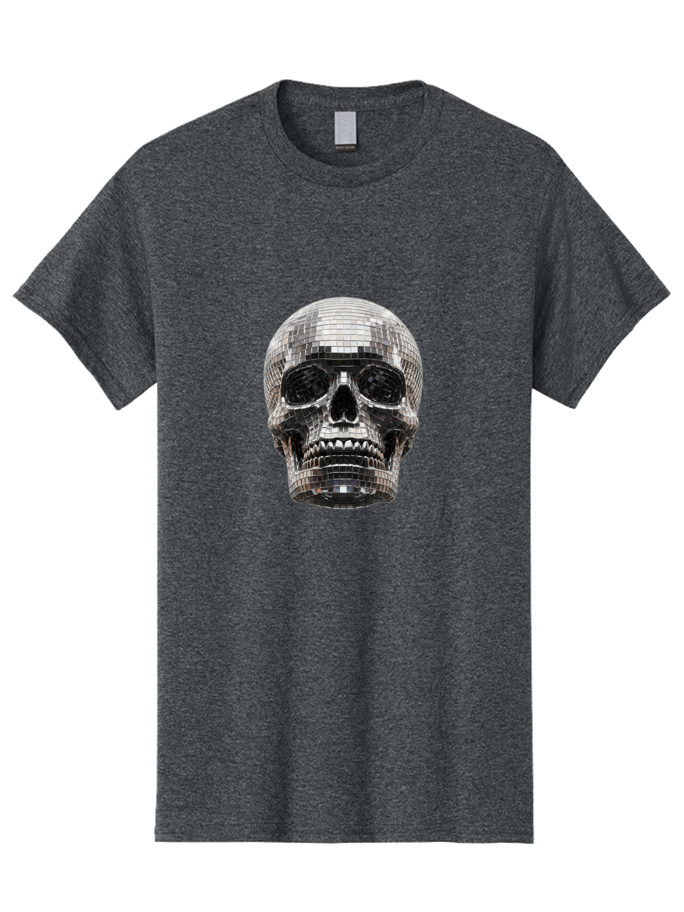 Disco-Ball-Skull Men'S Graphic Tee, 100% Cotton, Comfortable Casual Summer Wear, Machine Washable, Vintage Camera, Old Camera, Antique Camera, Black Camera, Classic Photography, Photography Equipment, Nostalgic Device, Film Camera, Camera Art Bak425