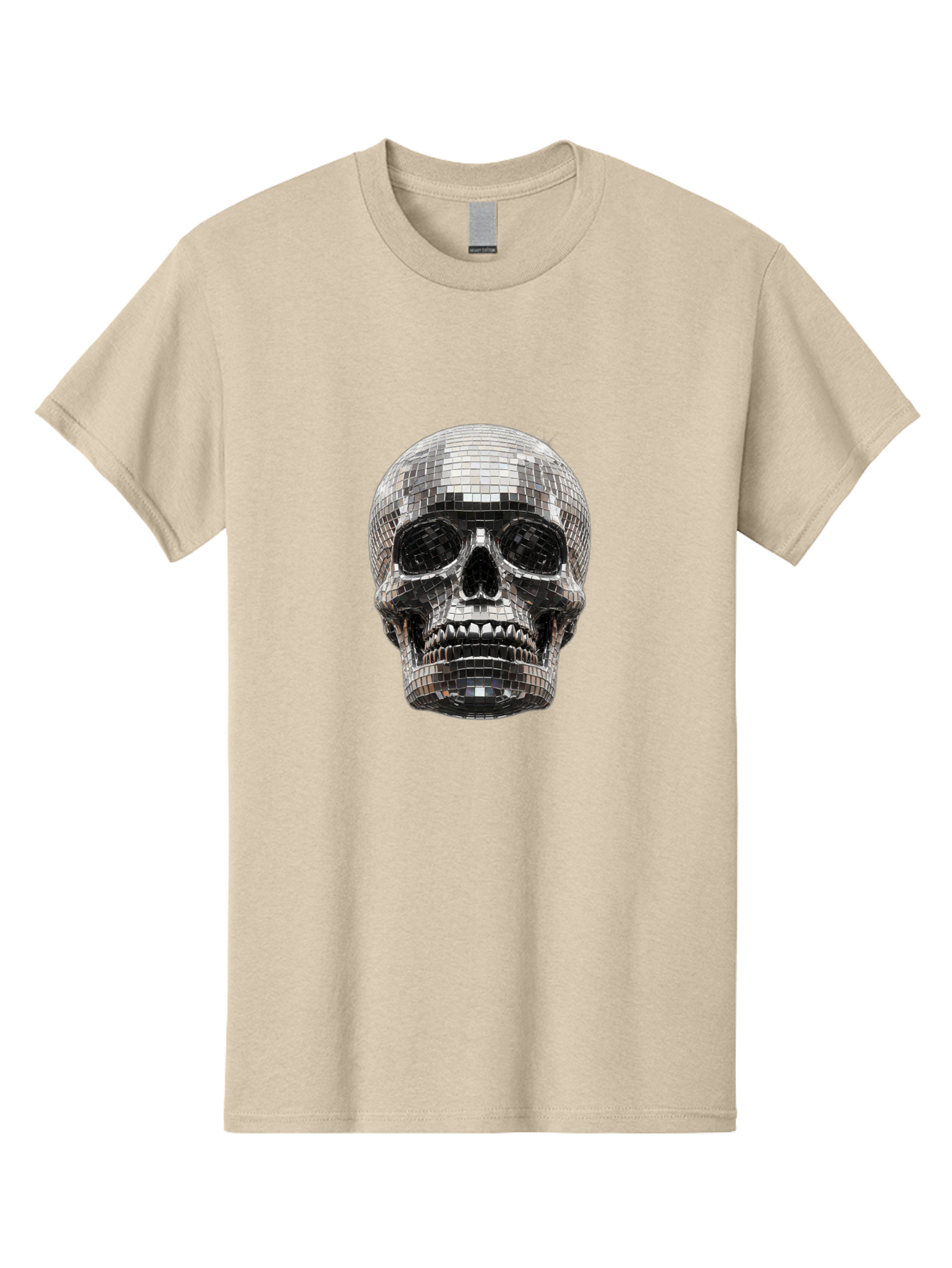 Disco-Ball-Skull Men'S Graphic Tee, 100% Cotton, Comfortable Casual Summer Wear, Machine Washable, Vintage Camera, Old Camera, Antique Camera, Black Camera, Classic Photography, Photography Equipment, Nostalgic Device, Film Camera, Camera Art Bak425