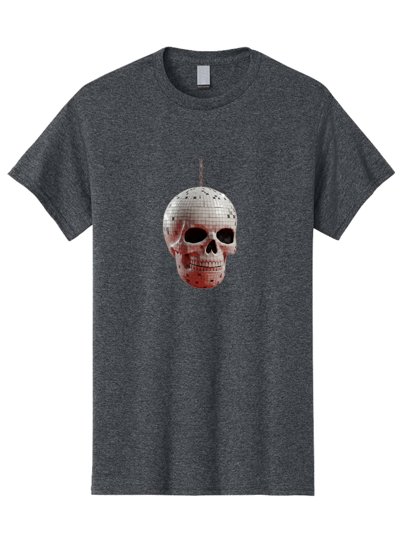 Disco-Skull-1 Men'S Graphic Tee, 100% Cotton, Comfortable Casual Summer Wear, Machine Washable, Vintage Camera, Old Camera, Antique Camera, Black Camera, Classic Photography, Photography Equipment, Nostalgic Device, Film Camera, Camera Art Bak426