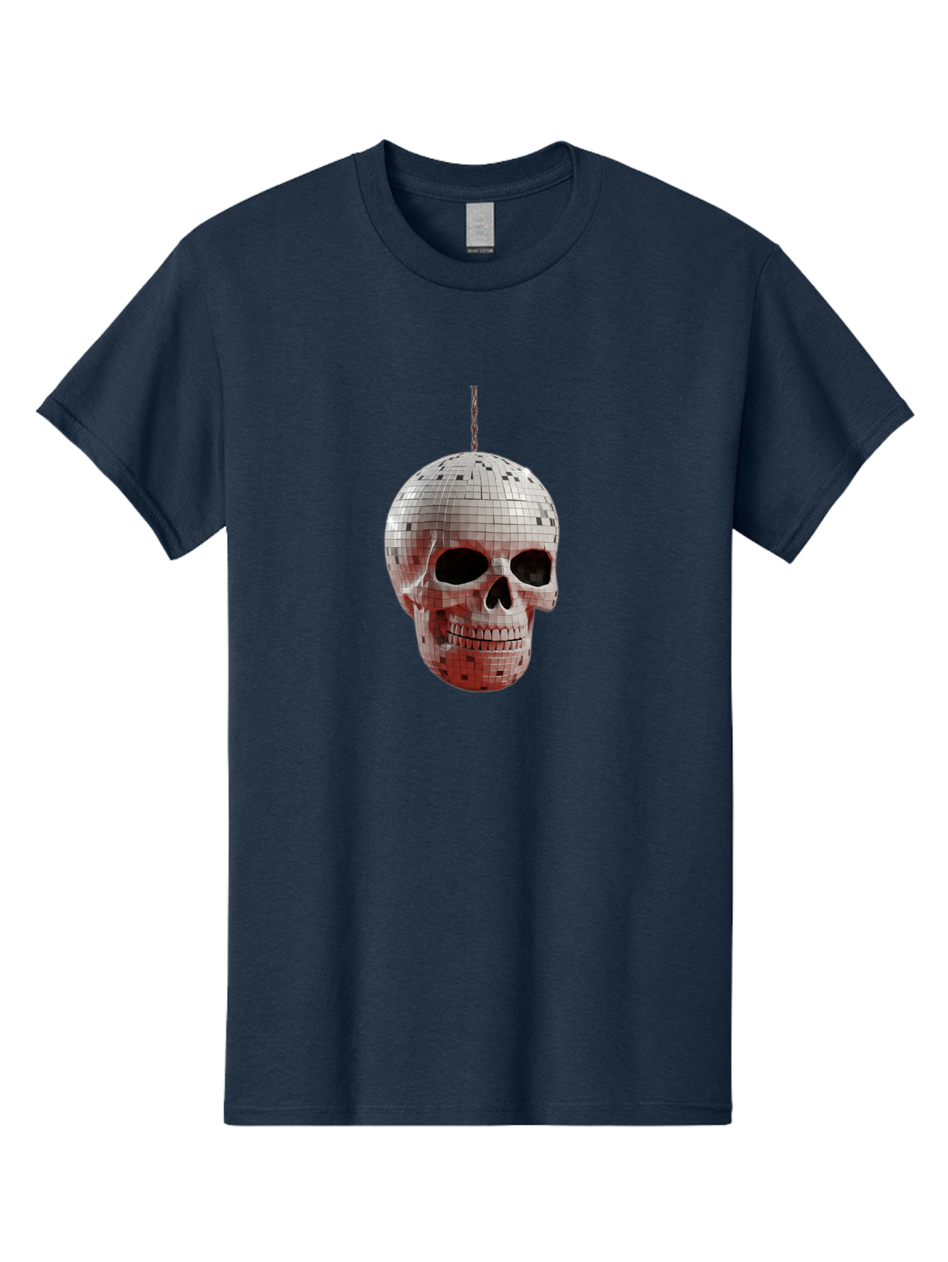Disco-Skull-1 Men'S Graphic Tee, 100% Cotton, Comfortable Casual Summer Wear, Machine Washable, Vintage Camera, Old Camera, Antique Camera, Black Camera, Classic Photography, Photography Equipment, Nostalgic Device, Film Camera, Camera Art Bak426