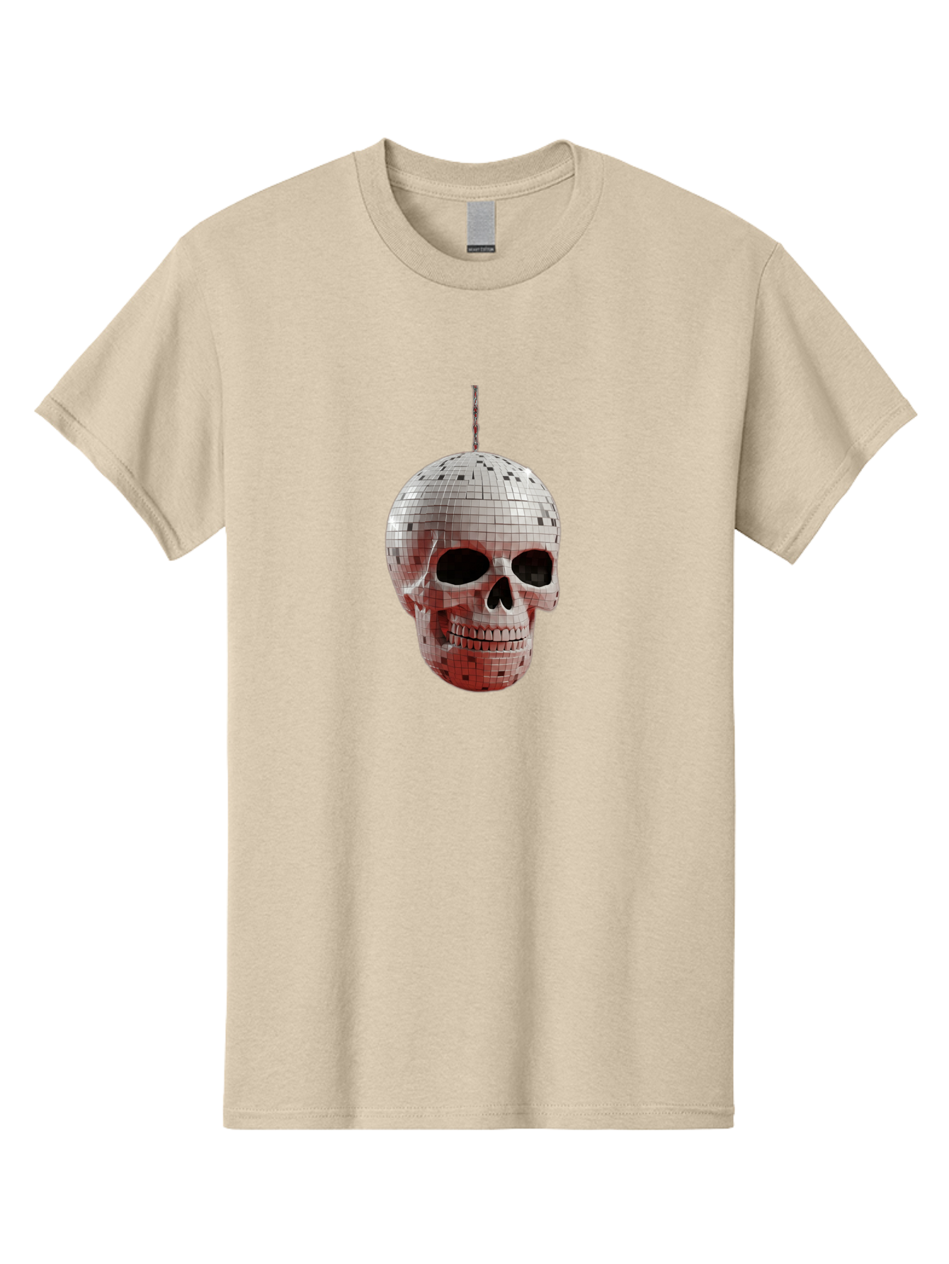 Disco-Skull-1 Men'S Graphic Tee, 100% Cotton, Comfortable Casual Summer Wear, Machine Washable, Vintage Camera, Old Camera, Antique Camera, Black Camera, Classic Photography, Photography Equipment, Nostalgic Device, Film Camera, Camera Art Bak426