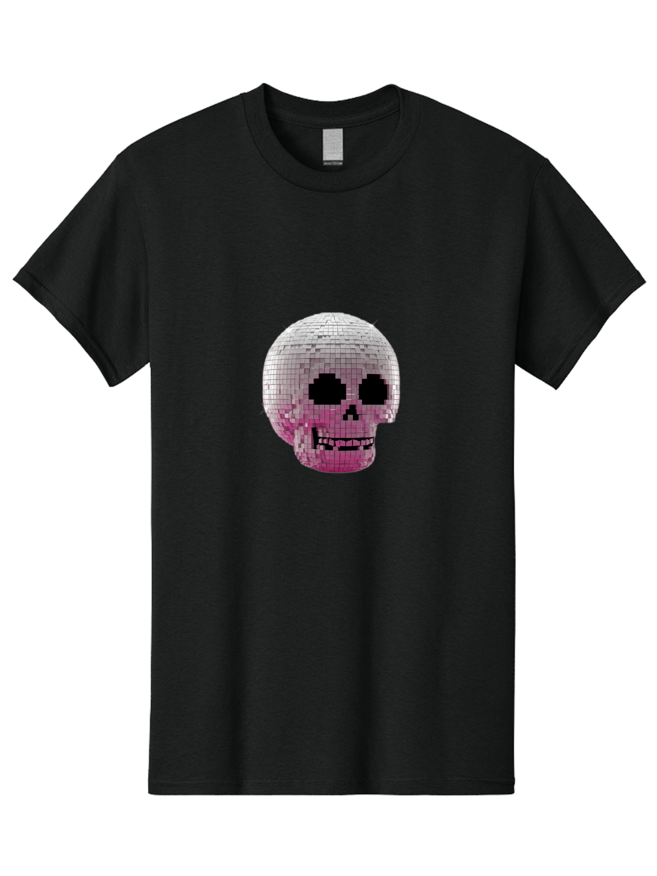 Disco-Skull-3 Men'S Graphic Tee, 100% Cotton, Comfortable Casual Summer Wear, Machine Washable, Vintage Camera, Old Camera, Antique Camera, Black Camera, Classic Photography, Photography Equipment, Nostalgic Device, Film Camera, Camera Art Bak428