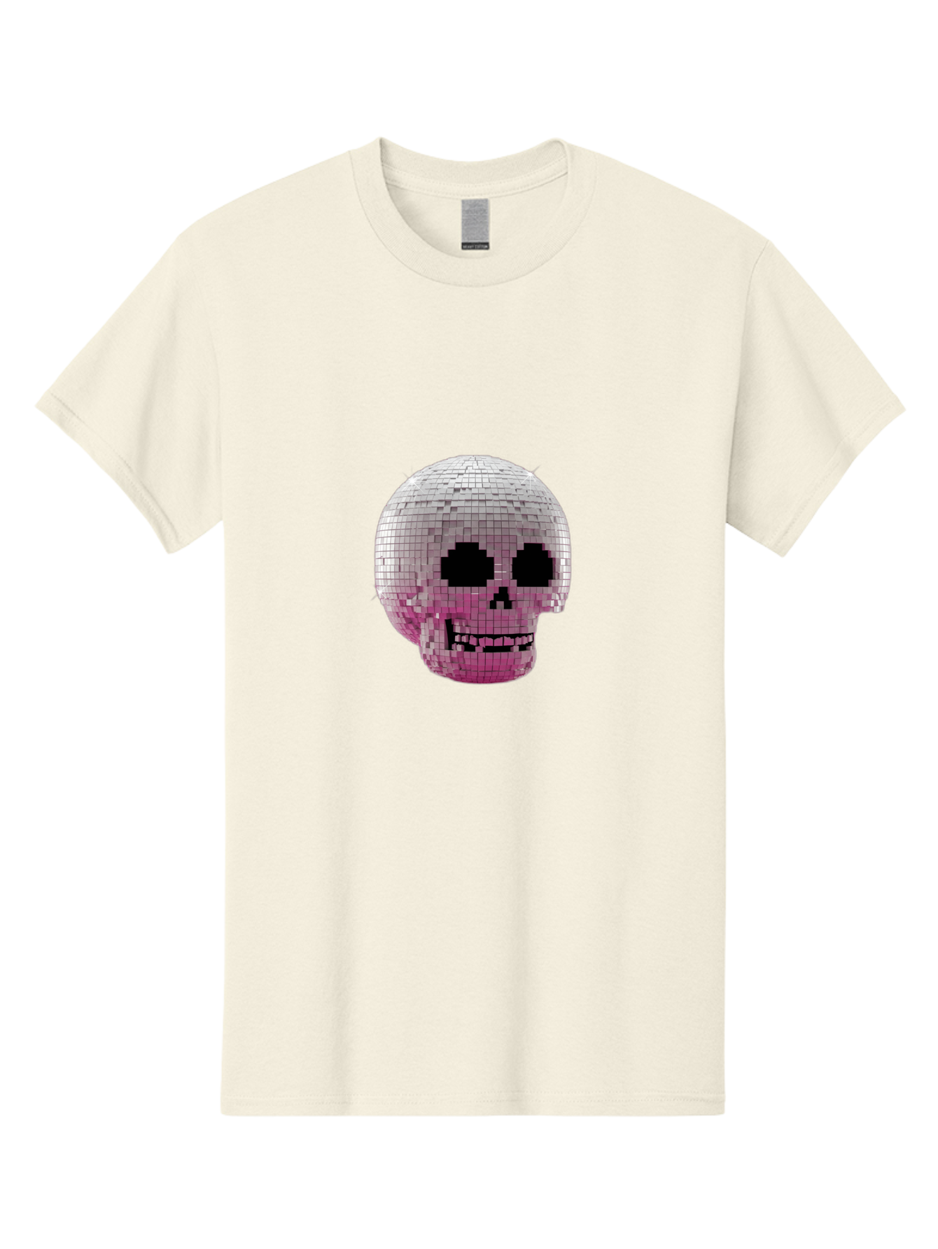 Disco-Skull-3 Men'S Graphic Tee, 100% Cotton, Comfortable Casual Summer Wear, Machine Washable, Vintage Camera, Old Camera, Antique Camera, Black Camera, Classic Photography, Photography Equipment, Nostalgic Device, Film Camera, Camera Art Bak428
